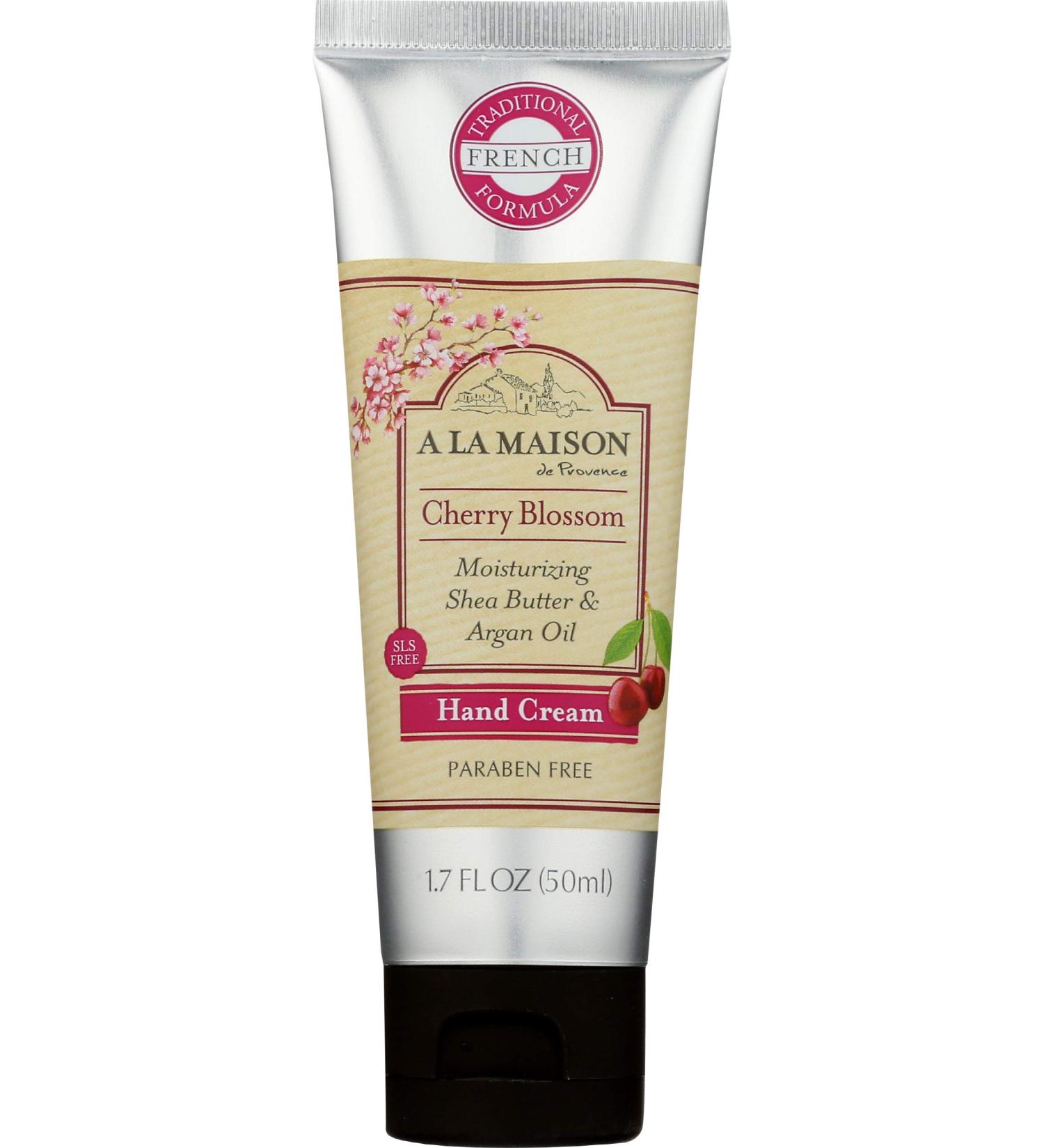 A La Maison De Provence Hand and Body Cream | Natural Moisturizing Lotion with Argan Oil and Shea Butter | Moisturizer for Dry Skin | Paraben and Phthalates Free | Cherry Blossom Scent 1.7 Oz (1 Pack) 1.7 Fl Oz (Pack of  - Buy Online on GoSupps.com