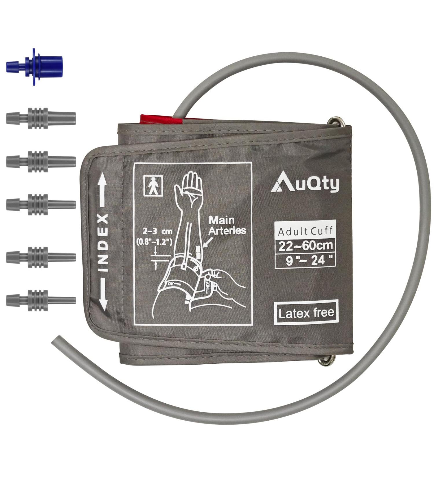 XXL Blood Pressure Cuff 9-24 Inches | Compatible Replacement Cuff with 6 Connectors for Normal & Big Arms - International Shipping Available - Buy Online on GoSupps.com