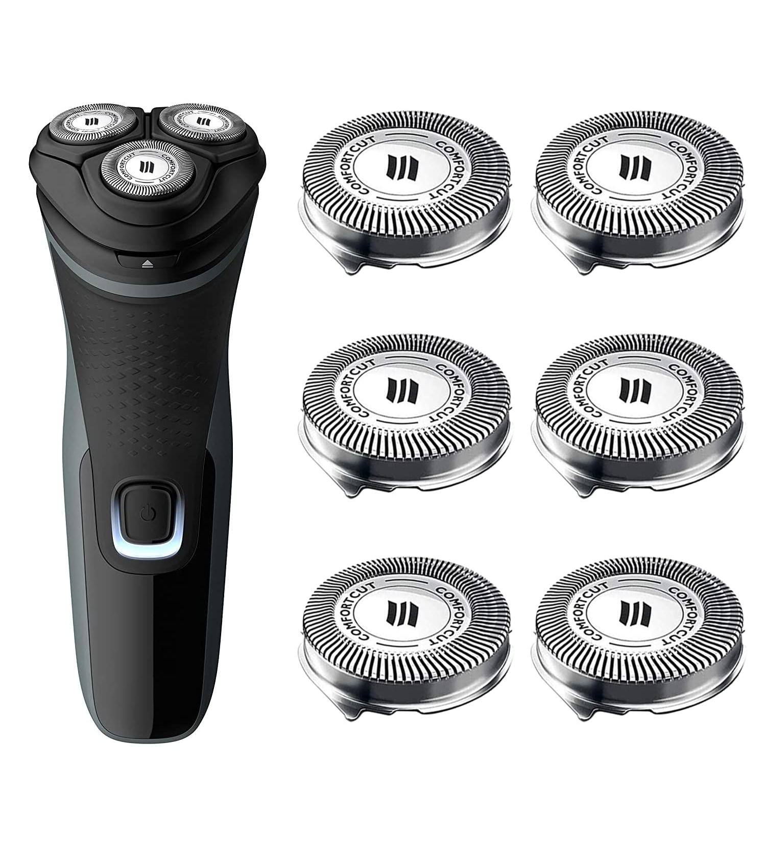 tuokiy SH30 Replacement Heads for Philips Electric Shavers - 6 Pack Compatible with Series 1000, 2000, 3000 & S738 - Buy Online on GoSupps.com