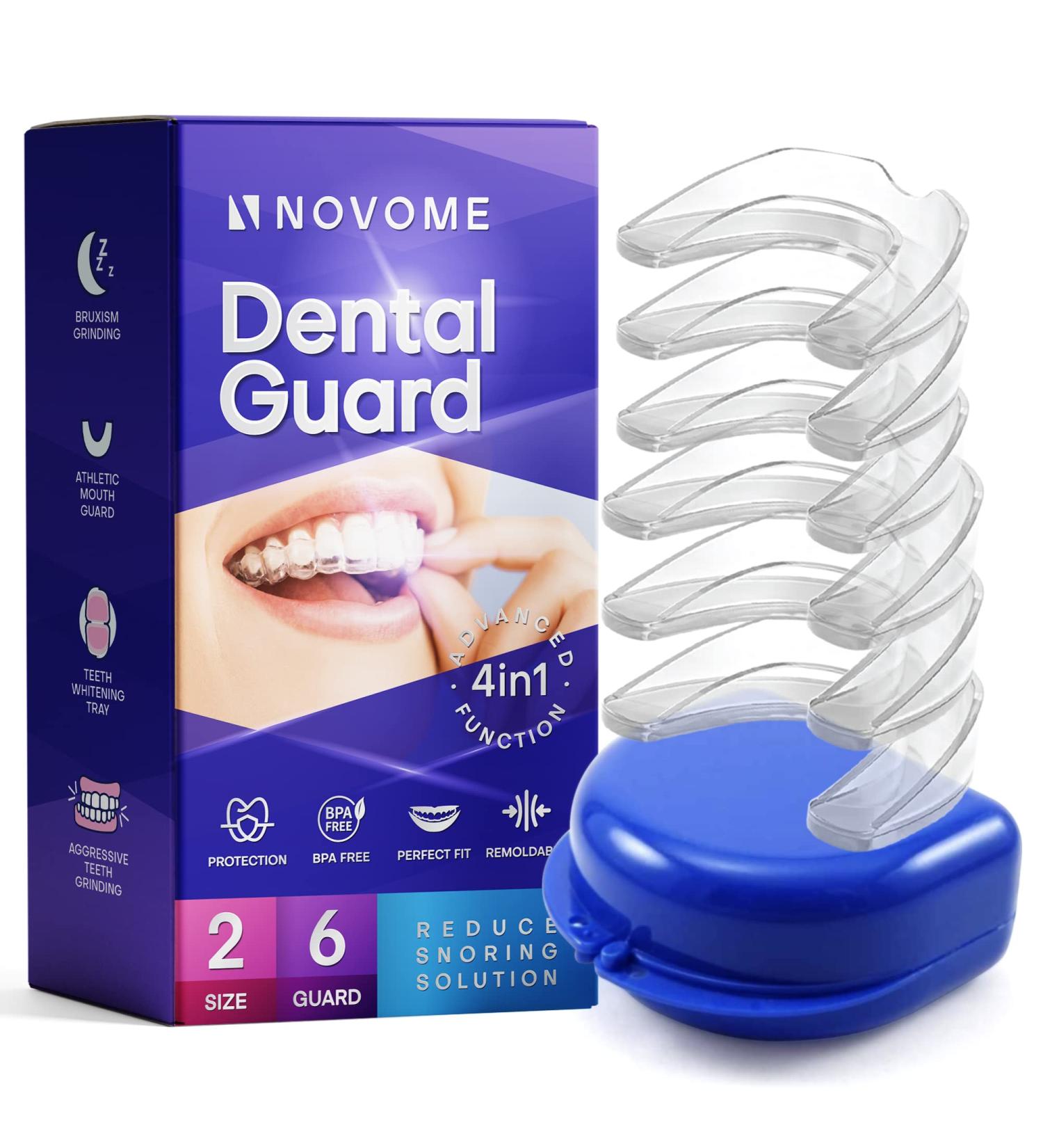 6 Packs Professional Dental Guard - Stop Bruxism & Teeth Grinding, TMJ Relief - Buy Online on GoSupps.com