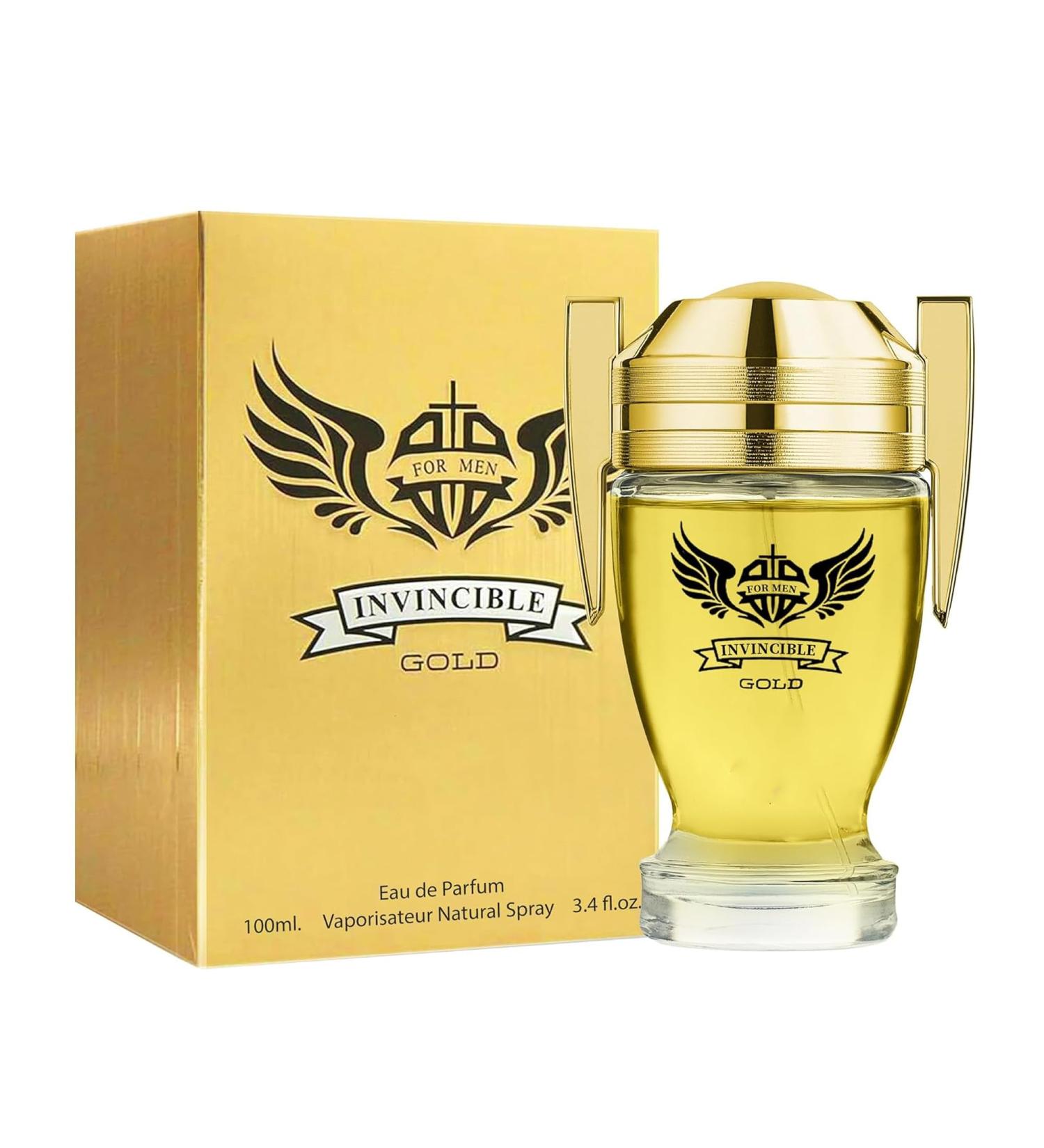 Invincible Gold Men's Cologne Bold & Sophisticated Scent Eau de Toilette With Citrus Spice And Woody Notes Natural Spray Fragrance 3.4Fl Oz Invincible Gold 3.4 Fl Oz (Pack of 2) - Buy Online on GoSupps.com