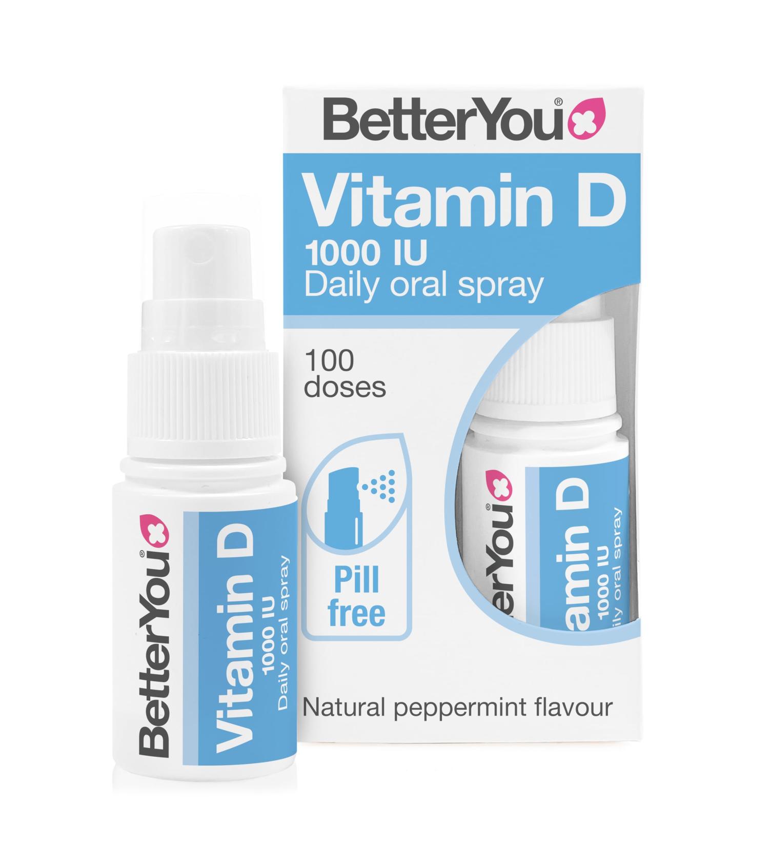 Better You Dlux 1000 Vitamin D Spray 15ml - Buy Online on GoSupps.com