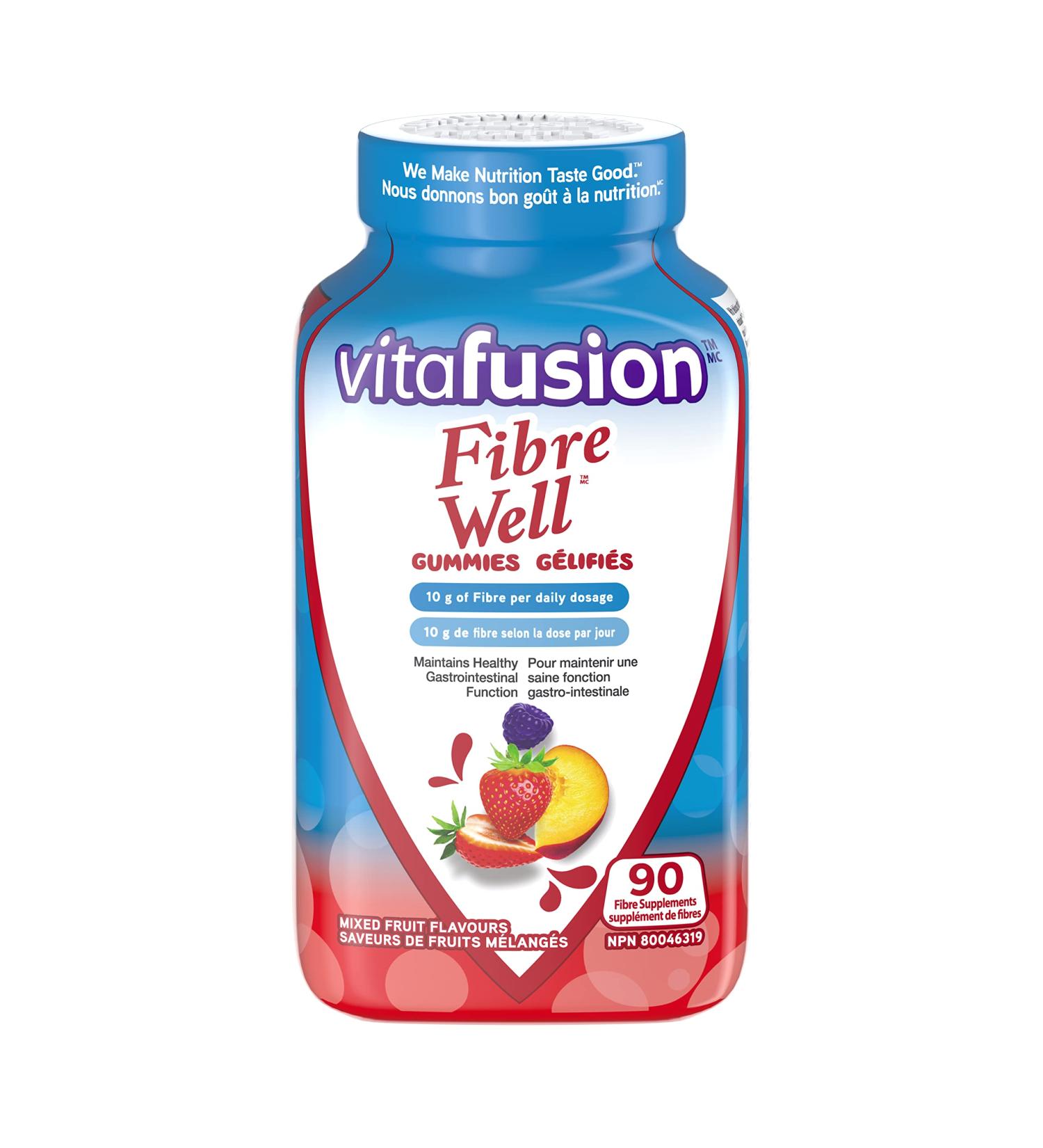 Vitafusion Fibre Well Gummies - 90 Fiber Supplement Gummies - Buy Online on GoSupps.com