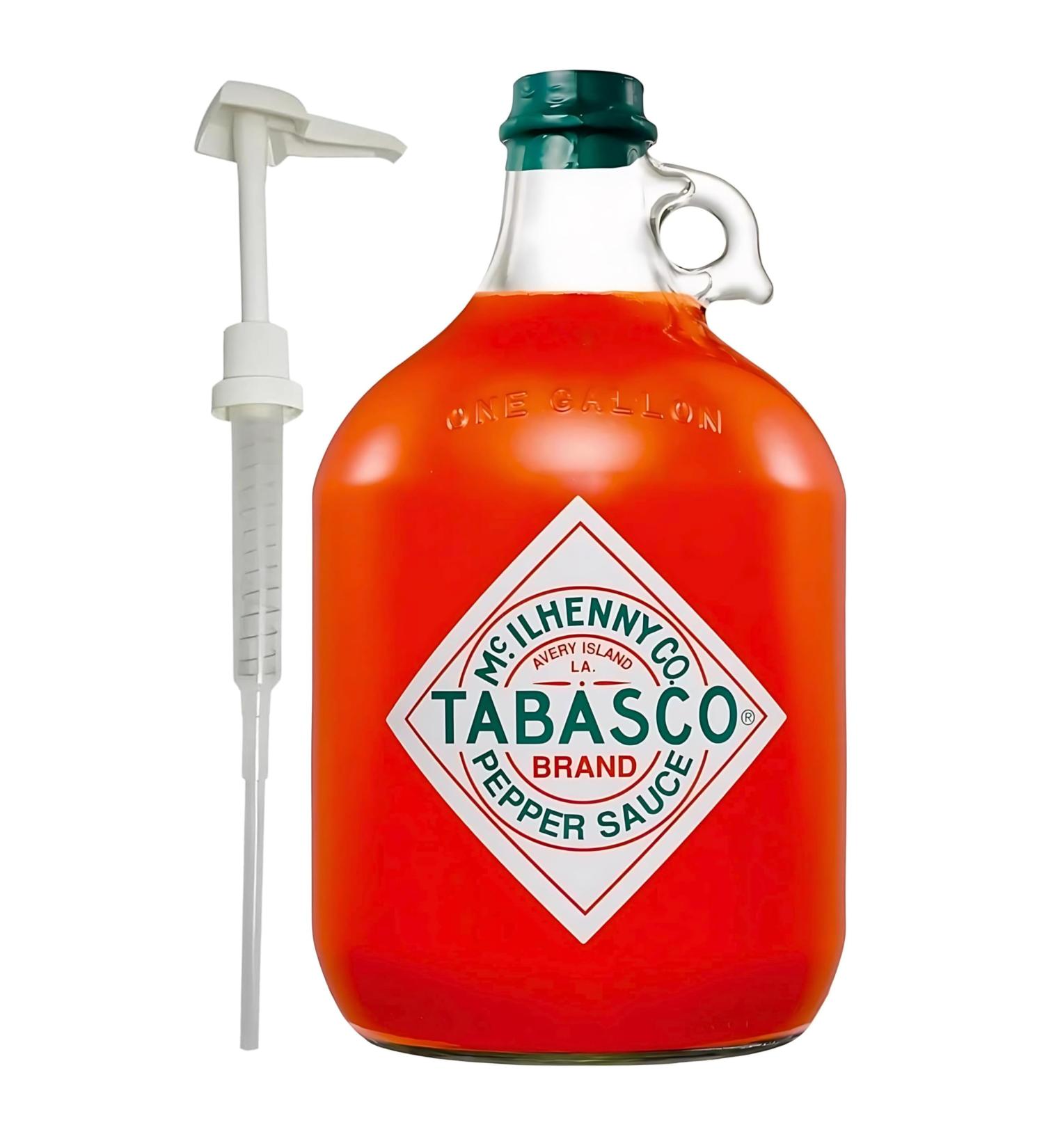 TABASCO Original Red Pepper Sauce 38L 1 gallon Authentic TABASCO flavor for true fans Perfect for kitchen events and spicy dishes gallon + pump original + pump - Buy Online on GoSupps.com