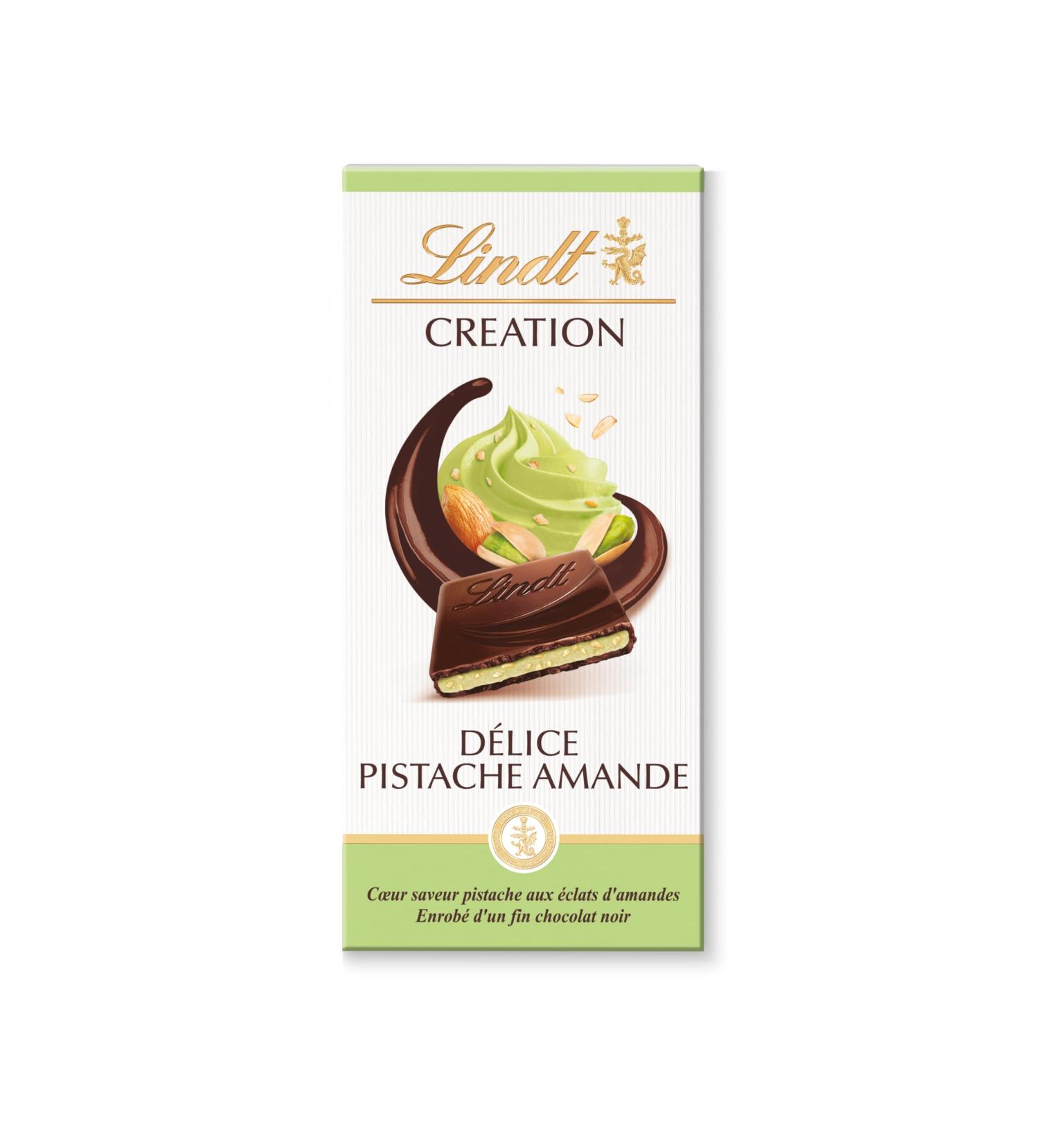 Lindt - D lice Pistachio Eclats D'Almonds CREATION Tablet - Dark Chocolate 150 g - Buy Online on GoSupps.com