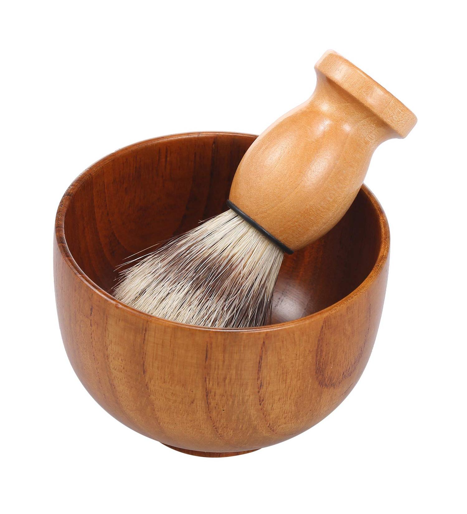 LAURAG Beard Shaving Cream Bowl & Mug for Men | Premium Shaving Soap & Brush Set | Ideal Gift for Grooming - Buy Online on GoSupps.com