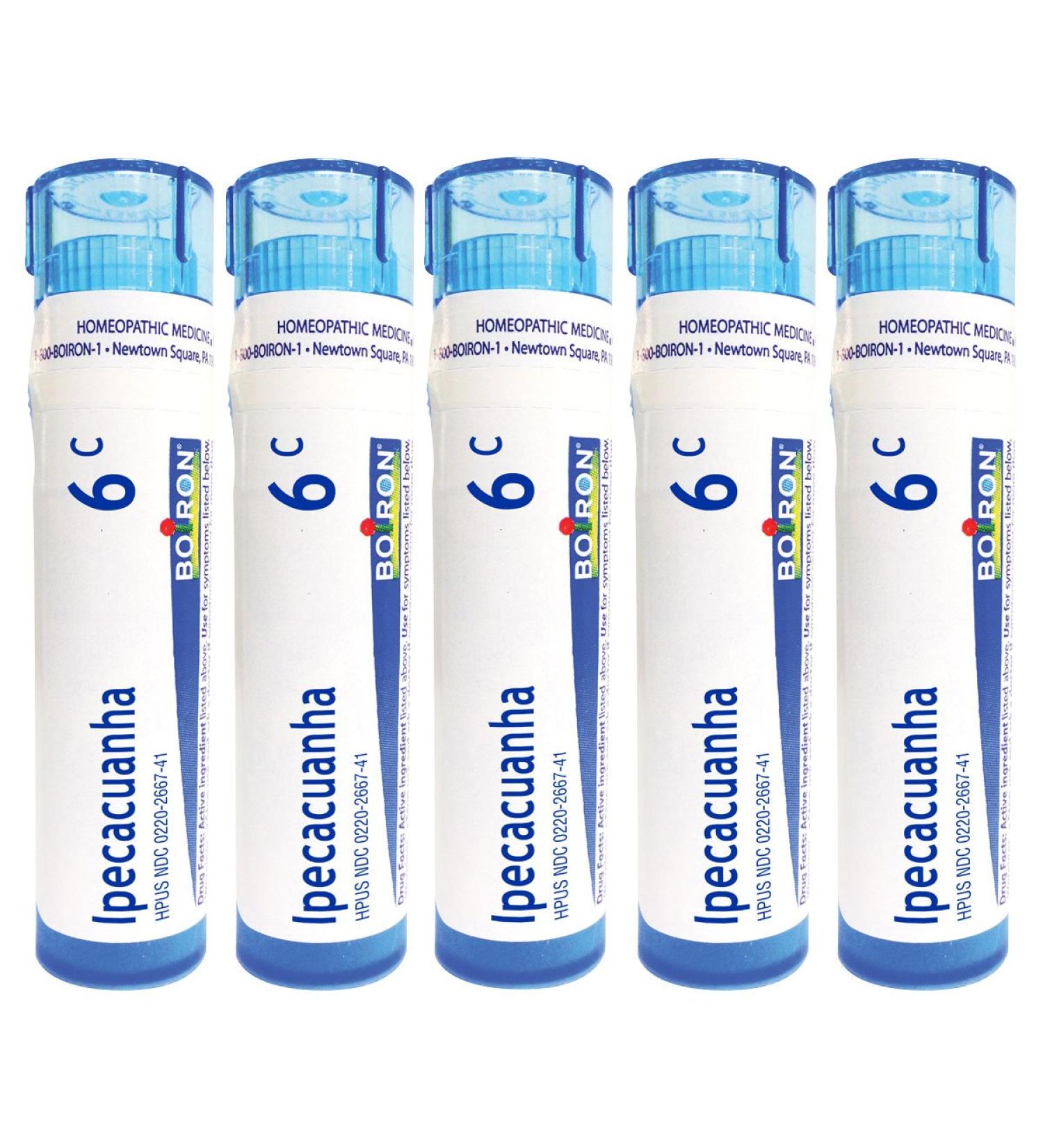 Buy Boiron Ipecacuanha 6C - Homeopathic Remedy (80 Pellets) | Natural Relief - Buy Online on GoSupps.com