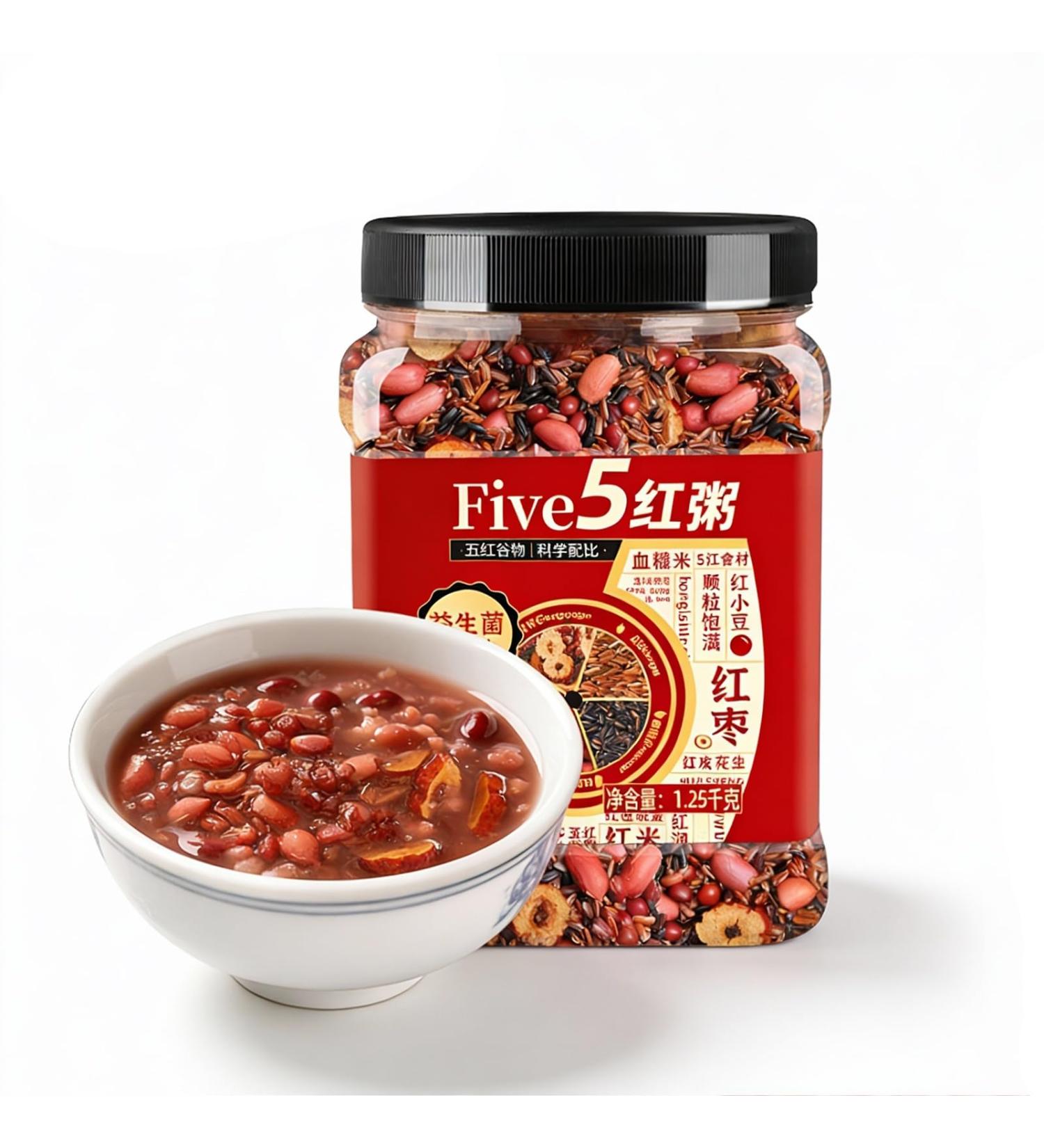 Congee Grains M lang s En Conserve De 1 25 Kg Bouillie Petit-d jeuner Facile Cuisiner Repas Entiers Nutritifs For La Famille Option Collation Rapide Et Saine - Buy Online on GoSupps.com