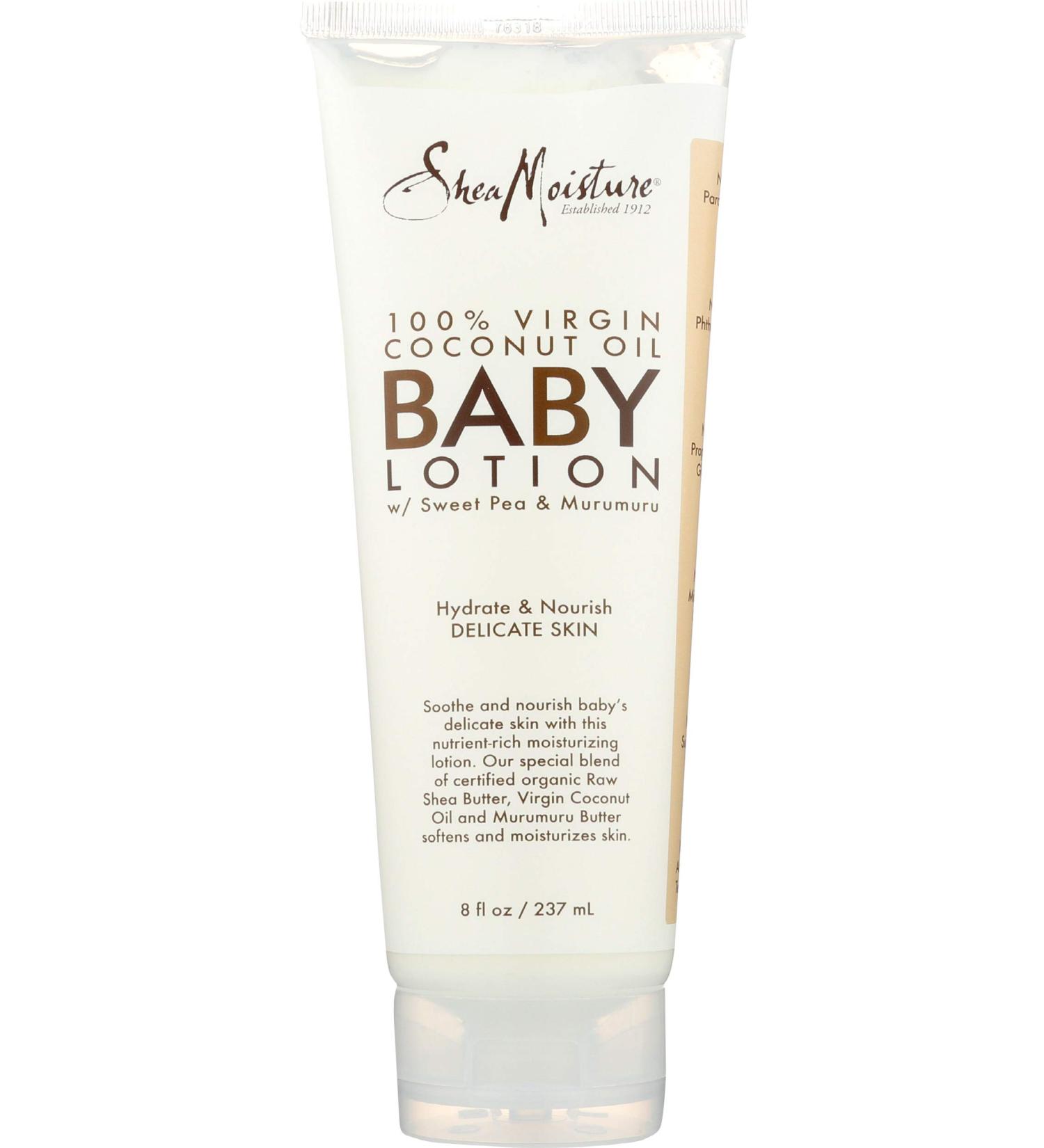 Shea Moisture 100% Virgin Coconut Oil Baby Lotion for Kids - 8 Oz Body Lotion - Buy Online on GoSupps.com