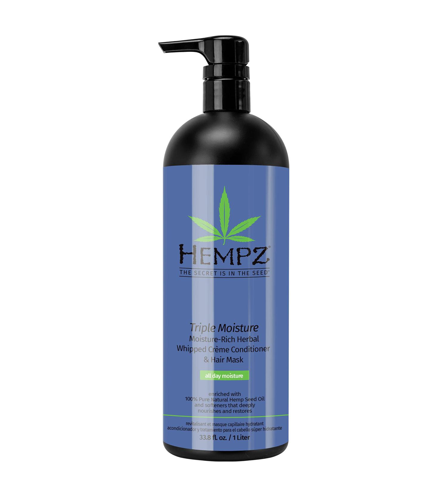 Hempz Triple Moisture Herbal Conditioner 33.8 oz - Hydrating Hair Treatment - Buy Online on GoSupps.com