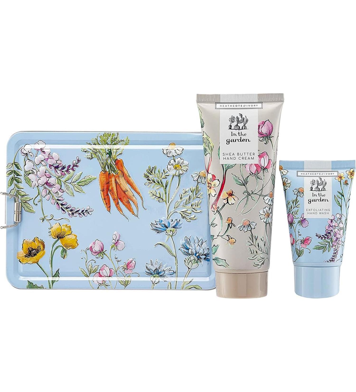 Heathcote & Ivory Blue In The Garden Handcare Tin Wash & Hand Cream - Buy Online on GoSupps.com