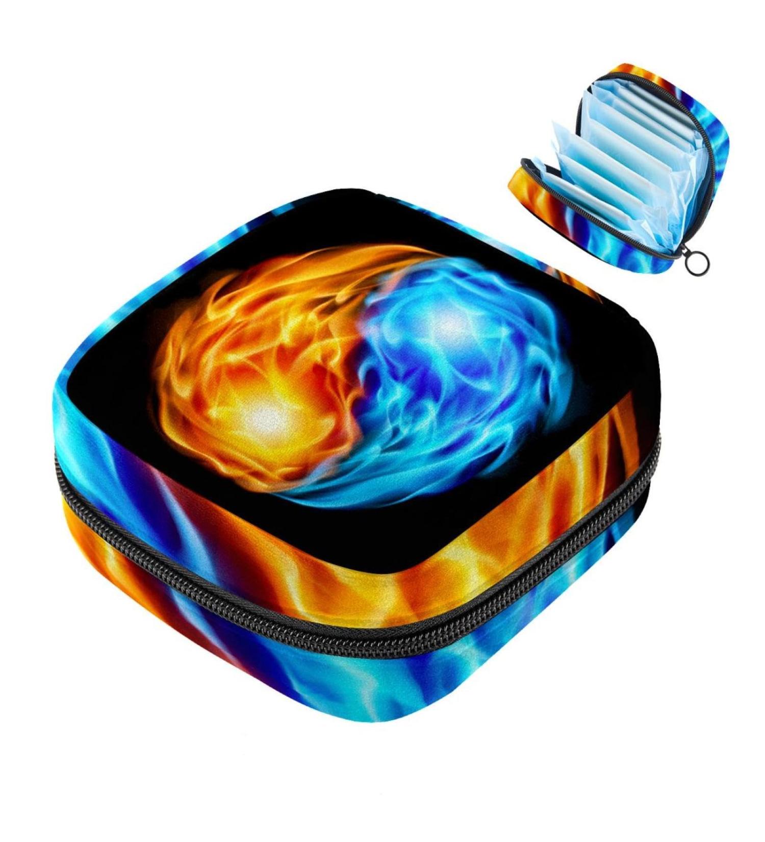 Multicolored Storage Bags for Women's Bandages & Menstrual Products - Portable Yin-Yang Design for School & Office - Buy Online on GoSupps.com