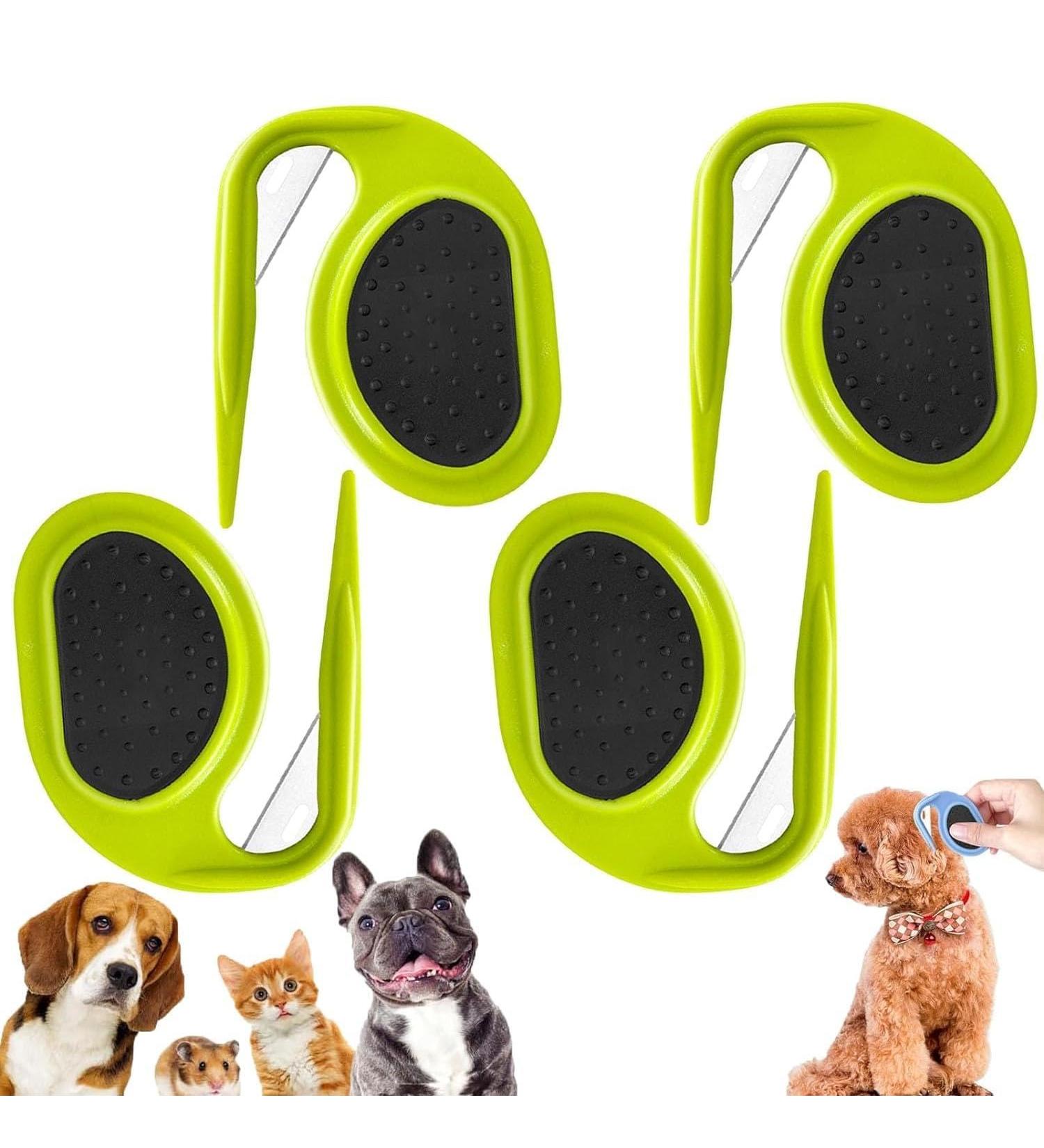 Pulunto Dog Comb Set - 4 Pieces Green | Open Knots & Fur Care for Pets | Ideal Puppy Brush & Trimmer - Buy Online on GoSupps.com