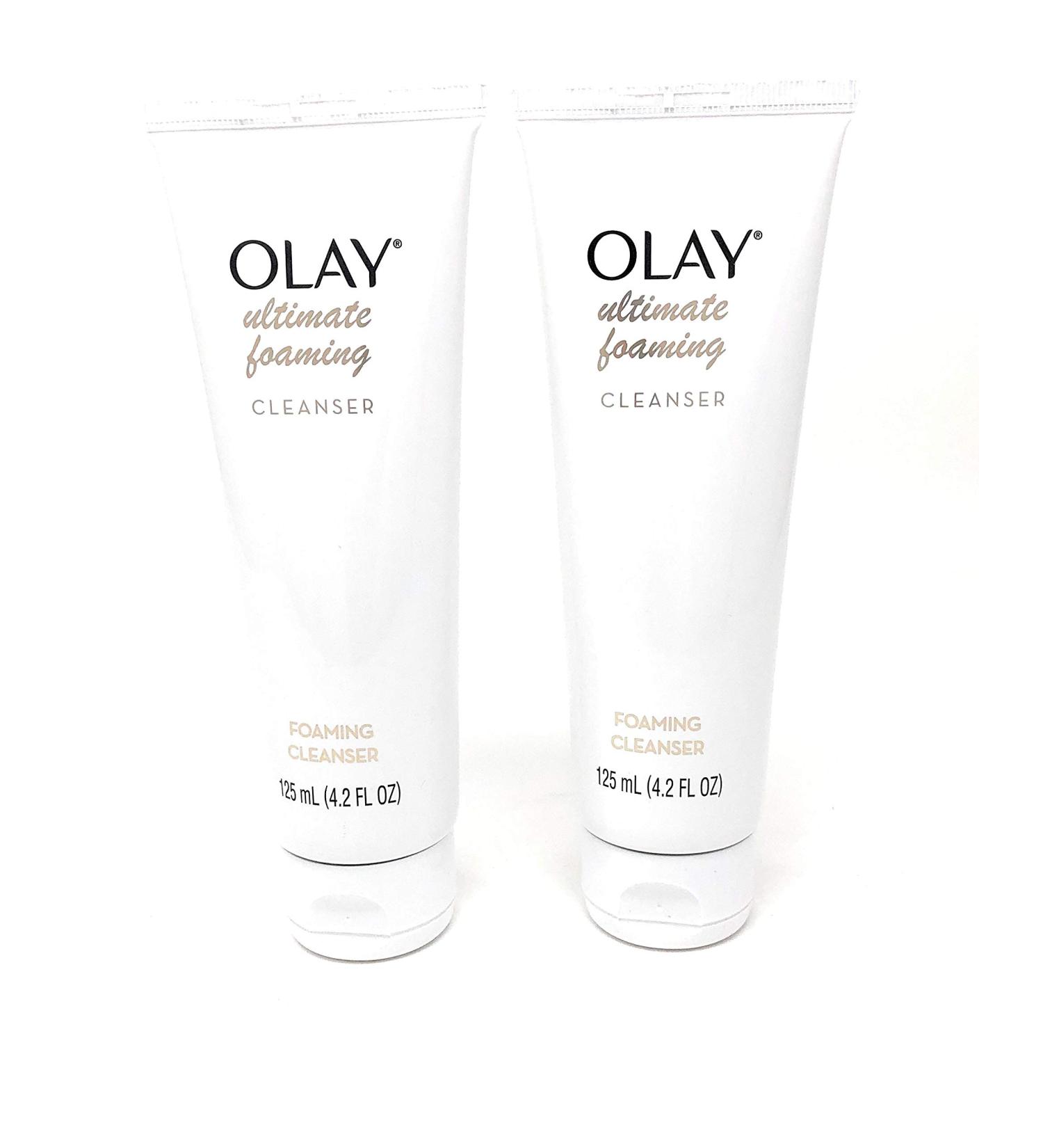 Olay Ultimate Foaming Cleanser with Vitamin C - 4.2 fl oz (Pack of 2) | Brightening Facial Cleanser - Buy Online on GoSupps.com