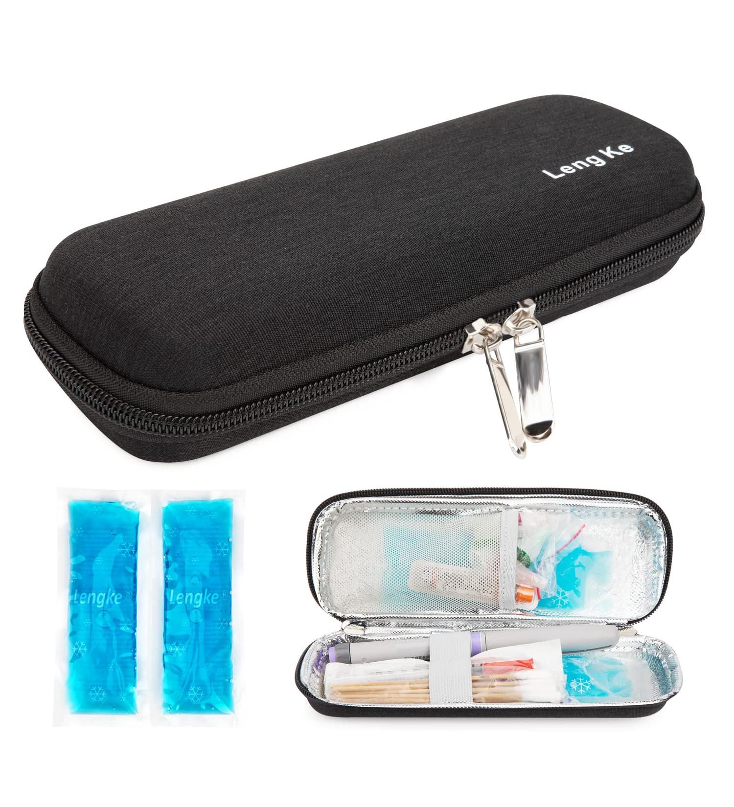 Youshares Insulin Cooling Bag for Diabetes - Travel Bag for Insulin Pens Syringes & Accessories (Black) | Best Cooling Solution for Diabetics - Buy Online on GoSupps.com