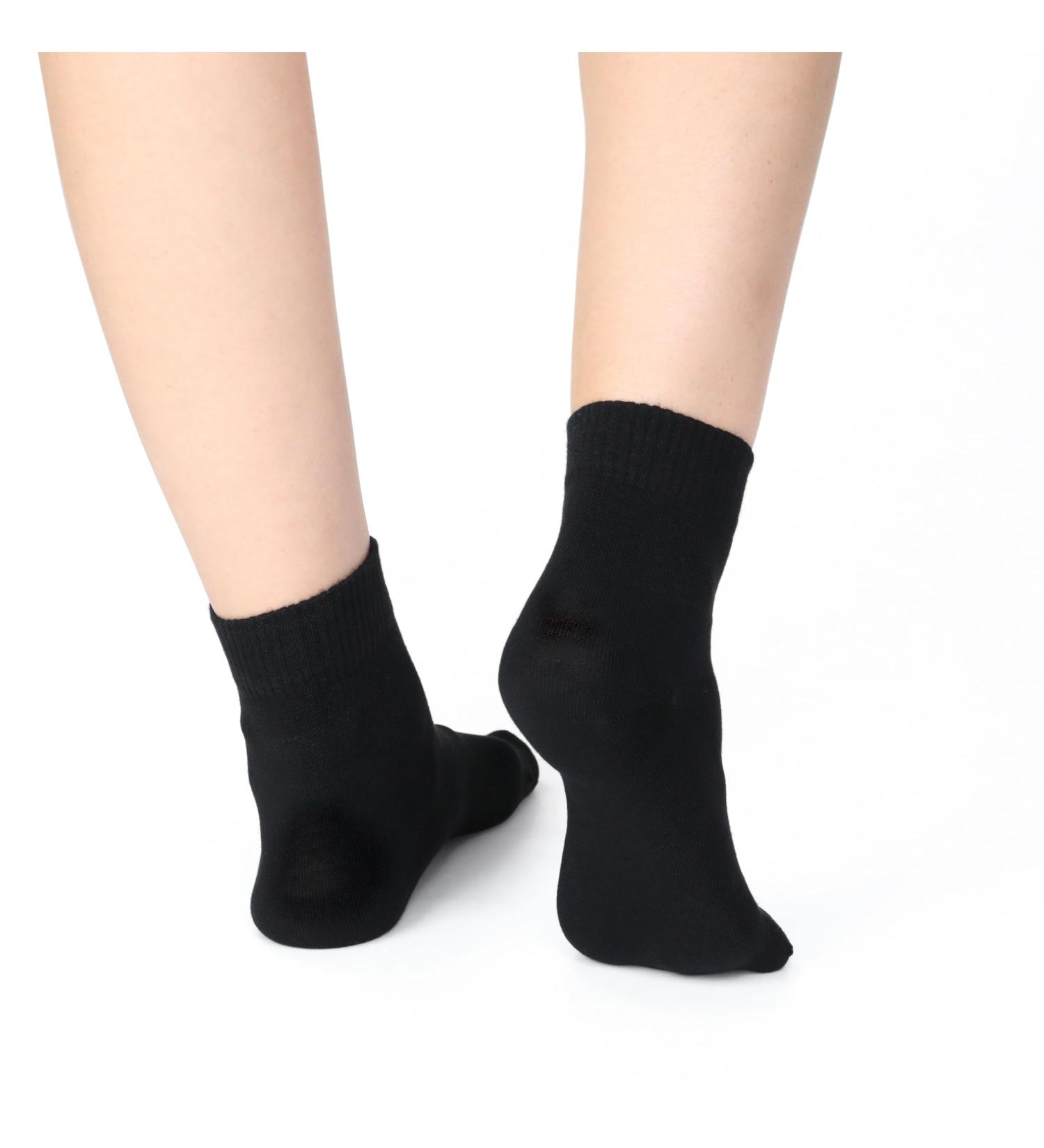 Thin Rayon Diabetic Socks for Women | 6 Pack Black Neuropathy & Non-Binding Ankle Socks | Seamless Toe Low Cut (Size 9-12 - Buy Online on GoSupps.com