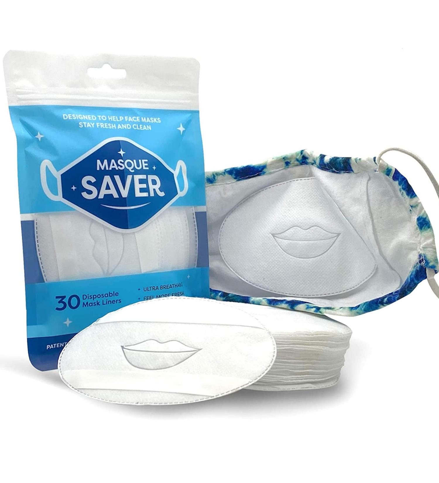 Masque Saver Disposable Face Mask Liners - Keep Your Mask Clean and Fresh - Buy Online on GoSupps.com