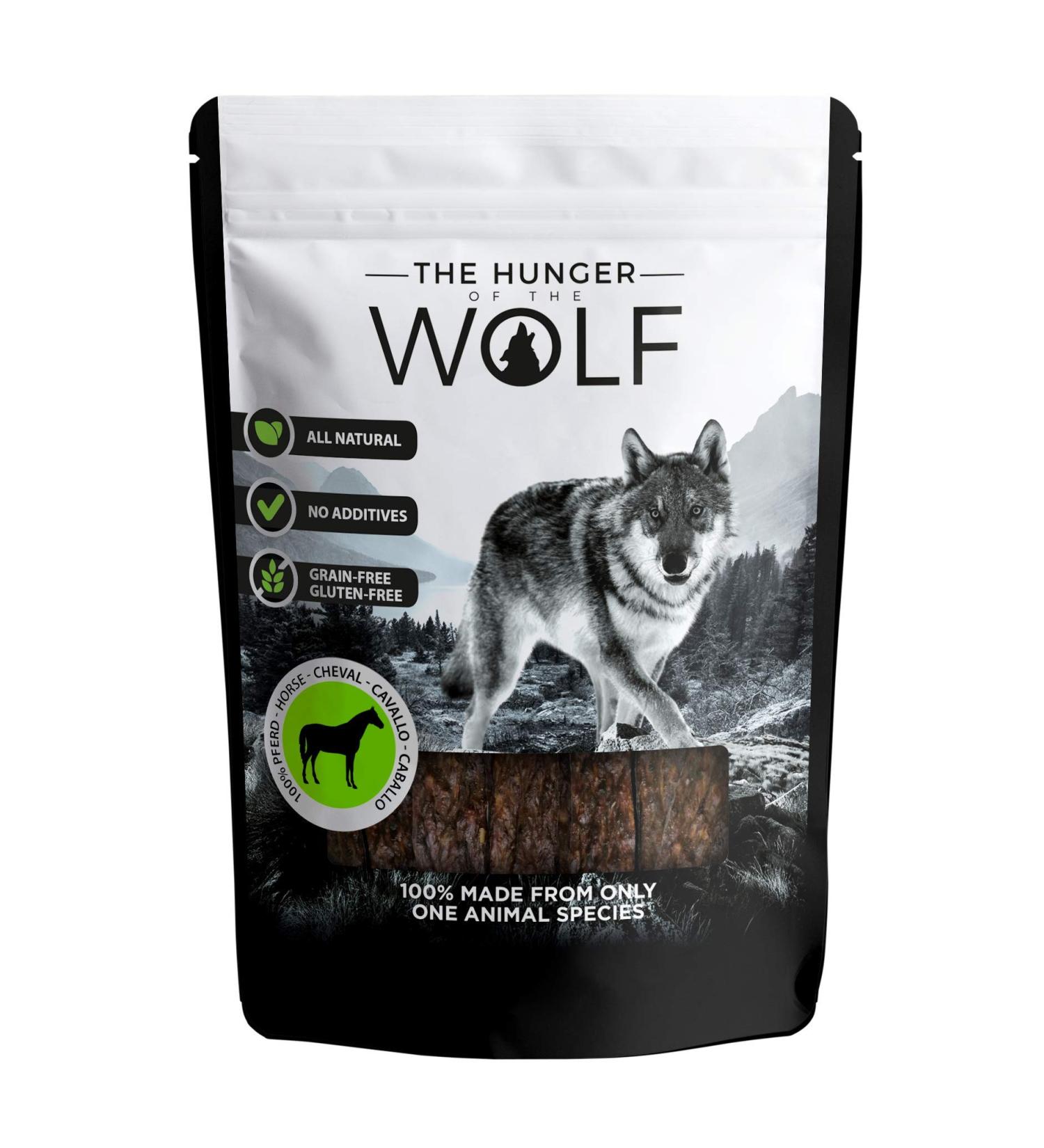 The Hunger of the Wolf 100% Horse Meat Dog Snack - 200g - All Breeds - Premium Natural Treat - Buy Online on GoSupps.com