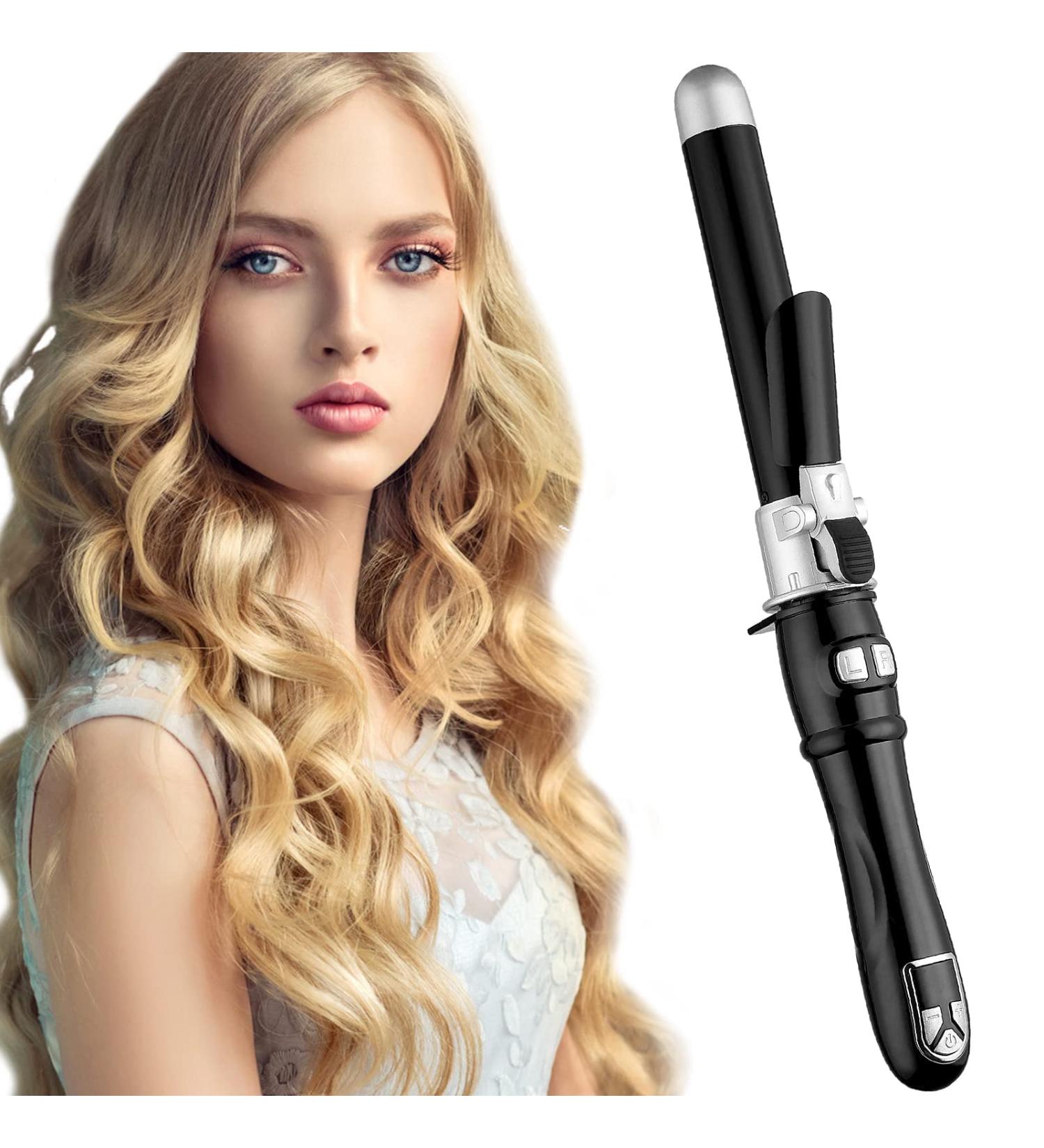 Automatic Hair Curler 1.1inch/28mm Curl Black - Instant Heat Hair Styling Wand - Buy Online on GoSupps.com