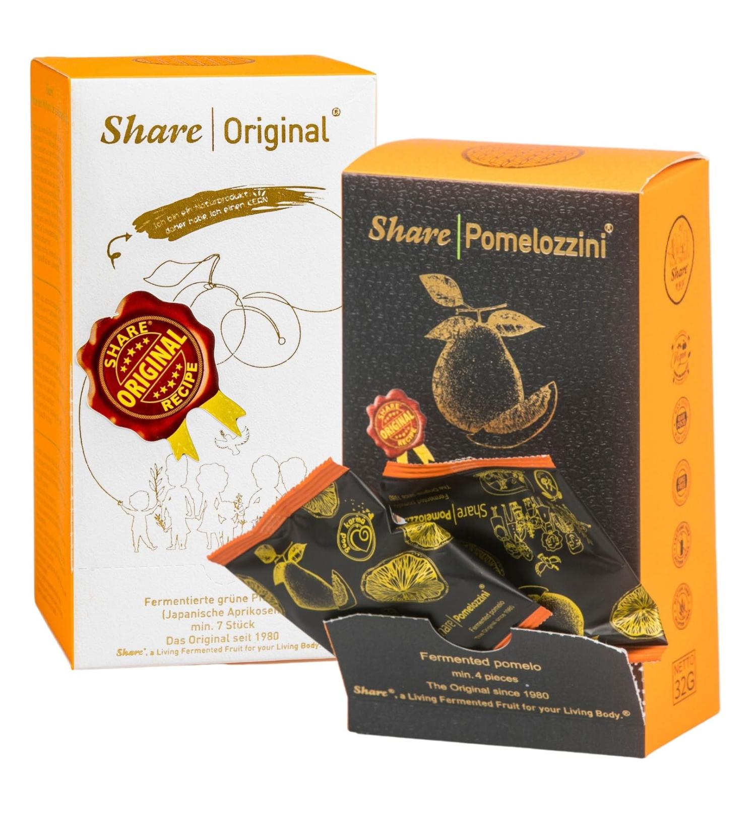 Share Original plums 110 g 7 pieces and Pomelozzini 32 g 4 pieces - Buy Online on GoSupps.com