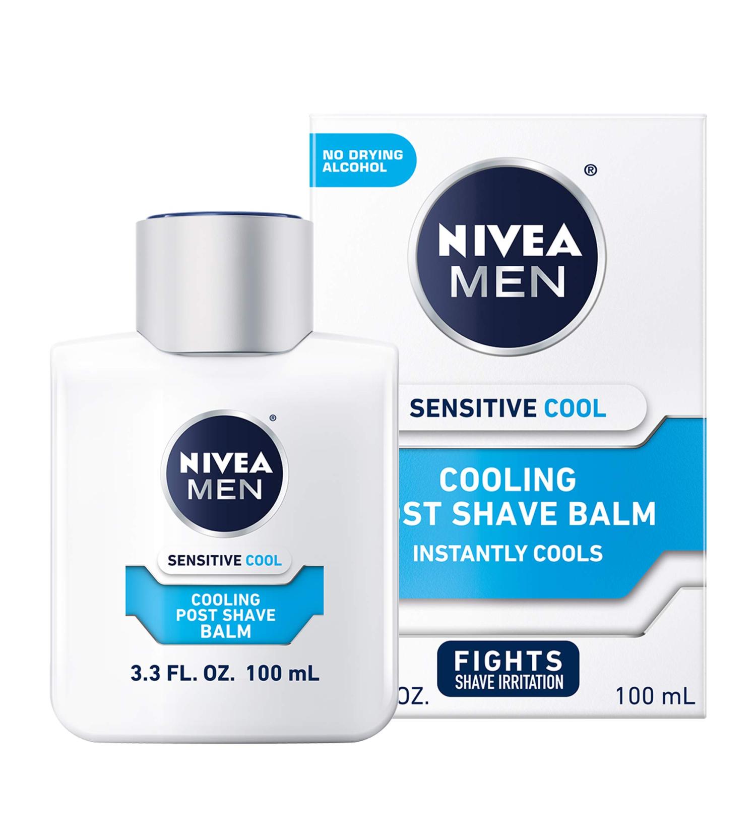 Nivea Men Sensitive Cooling Post Shave Balm | Soothing Aftershave for All Skin Types - Buy Online Worldwide - Buy Online on GoSupps.com