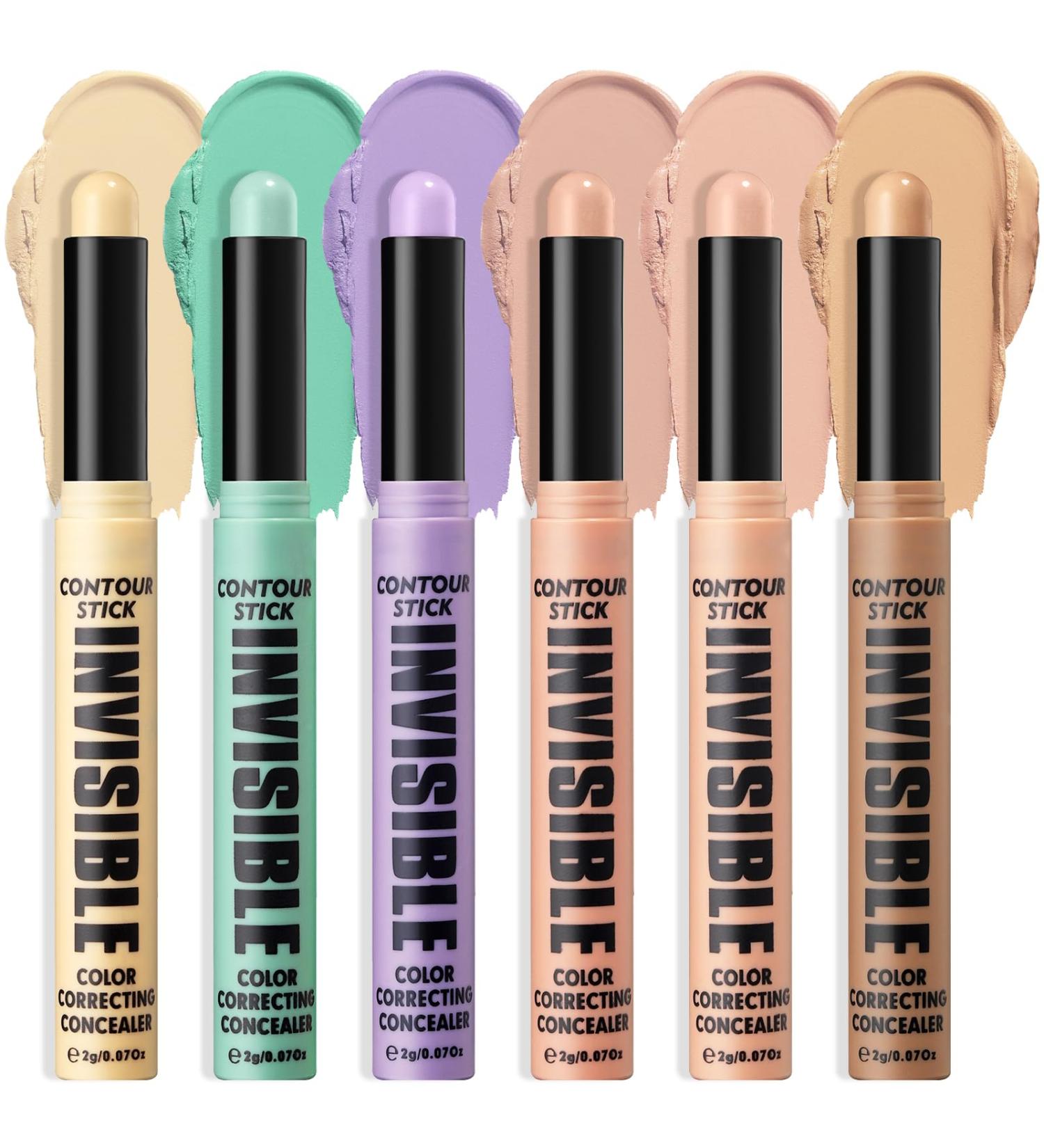 6 Colors Contour Stick Set - Creamy Concealer & Highlighter for All Skin Tones - Long Lasting Waterproof Makeup for Dark Circles - Buy Online on GoSupps.com