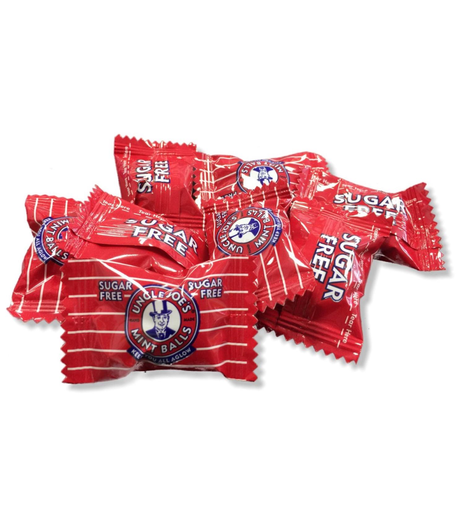 Sugar Free Uncle Joe's Mint Balls Retro Sweet Shop Traditional Old Fashioned (200g)