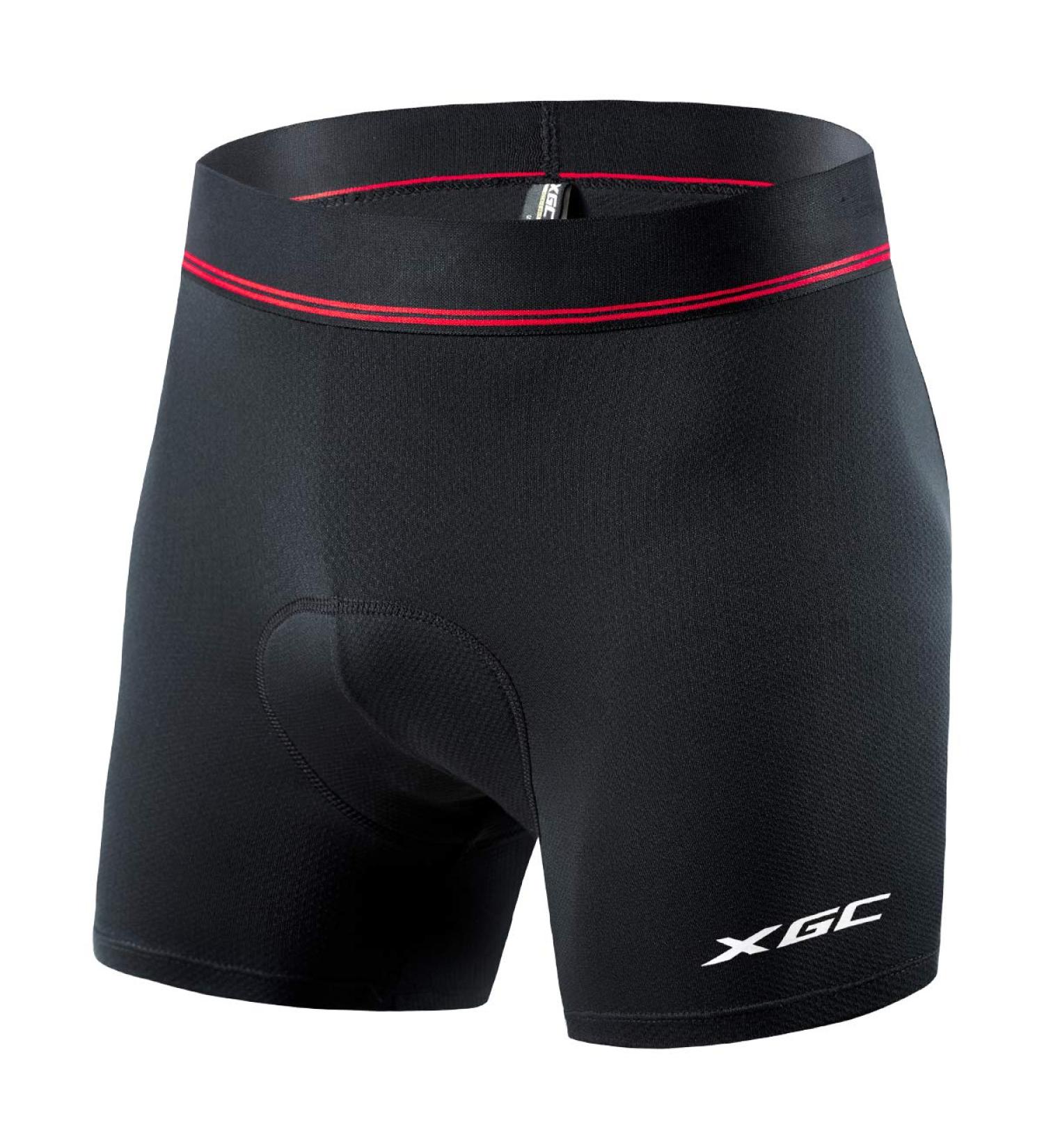 XGC Mens Cycling Shorts with 4D Gel Seat Pad | Breathable Elastic Cycling Underpants & Pants - High Density Black - Buy Online on GoSupps.com