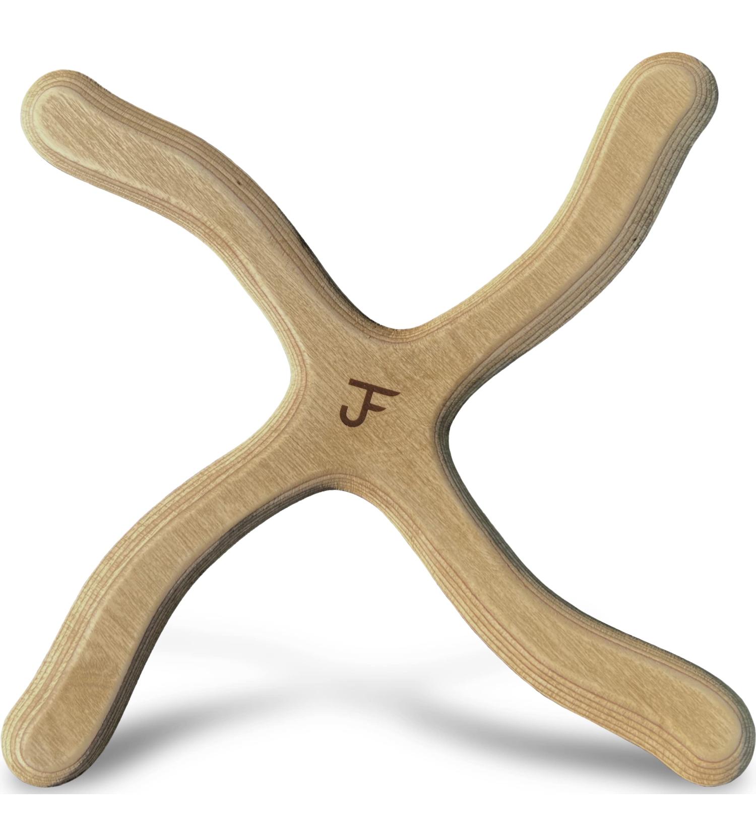 Handmade JF Bumerang - New York Dunkel Model for Beginners - Sustainable Wood Right-Handed Boomerang | Ships Internationally - Buy Online on GoSupps.com