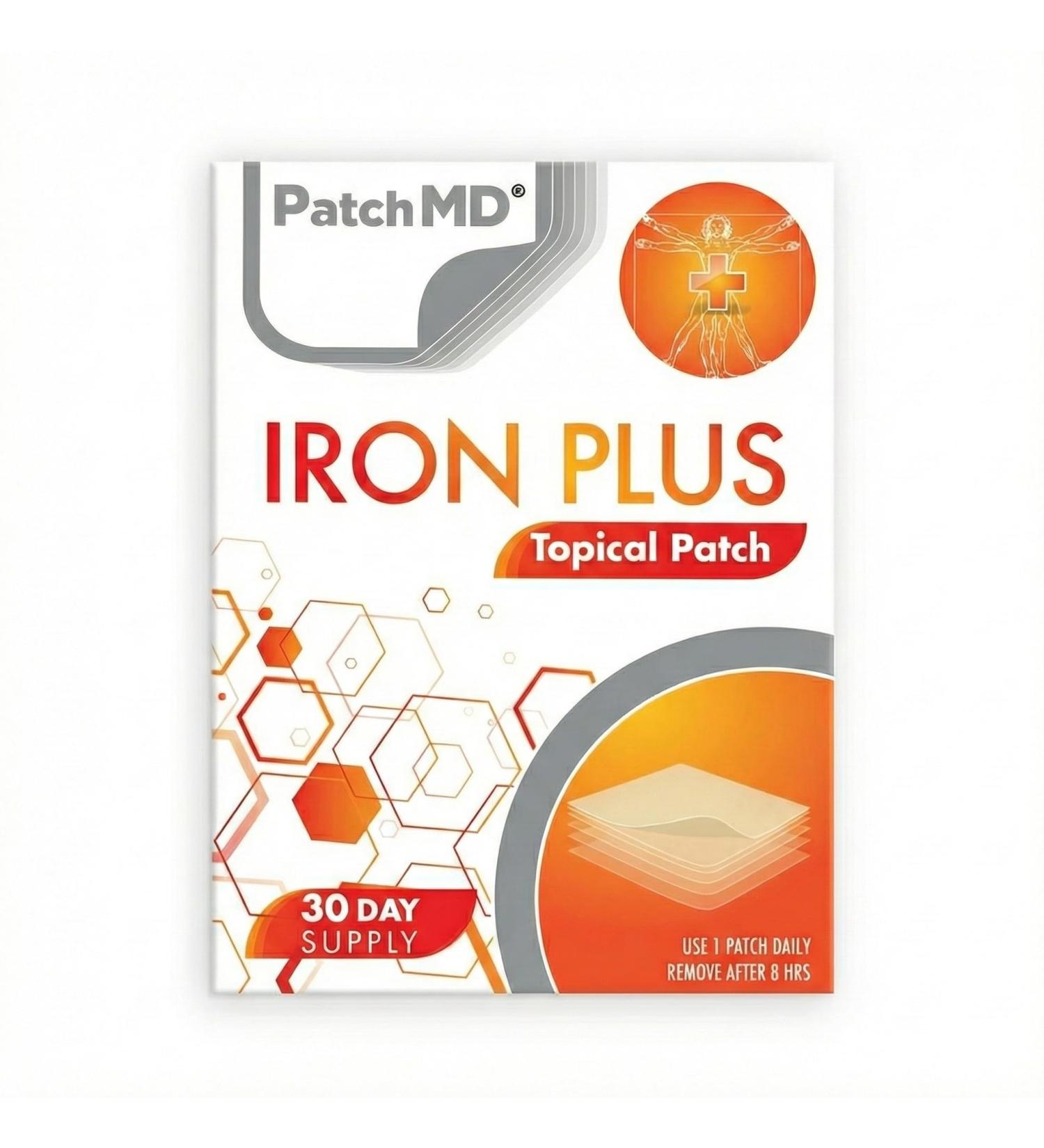 Iron Plus Topical Patches - 30 Days Supply - Buy Online on GoSupps.com