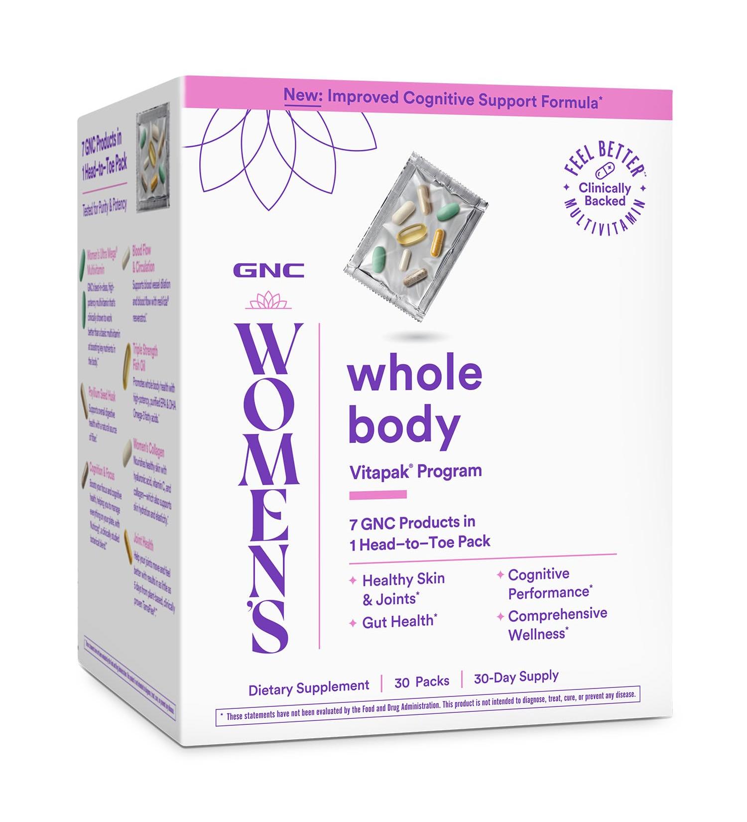 GNC Whole Body Vitapak Program Ultra Premium Proven Multivitamin Blend 7 in 1 Formula 30 Servings - Buy Online on GoSupps.com