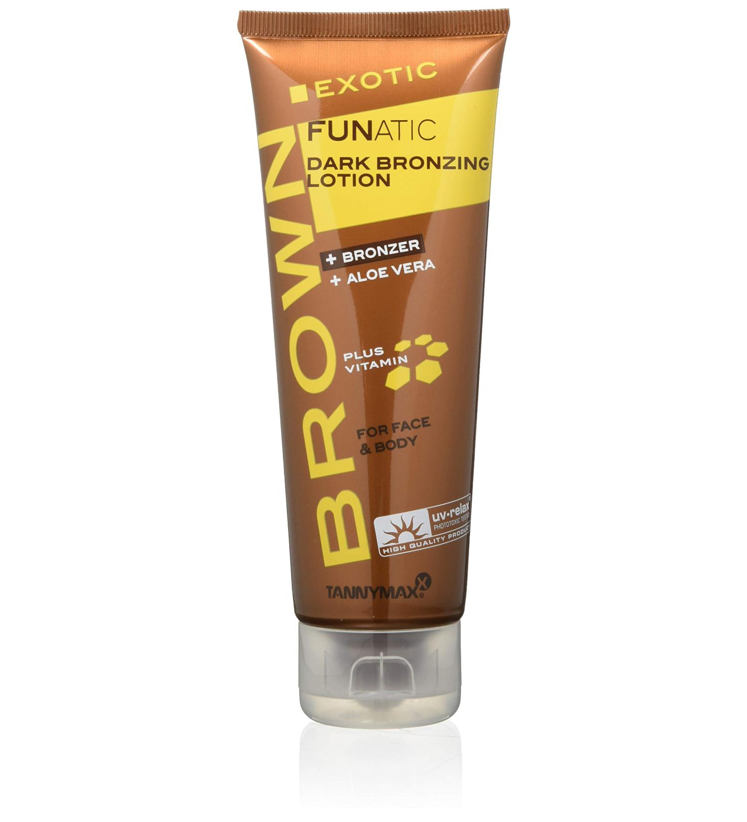 Tannymaxx Exotic Funatic Dark Bronzing Lotion - 125ml | Best Self-Tanner for Deep Tan | International Shipping Available - Buy Online on GoSupps.com