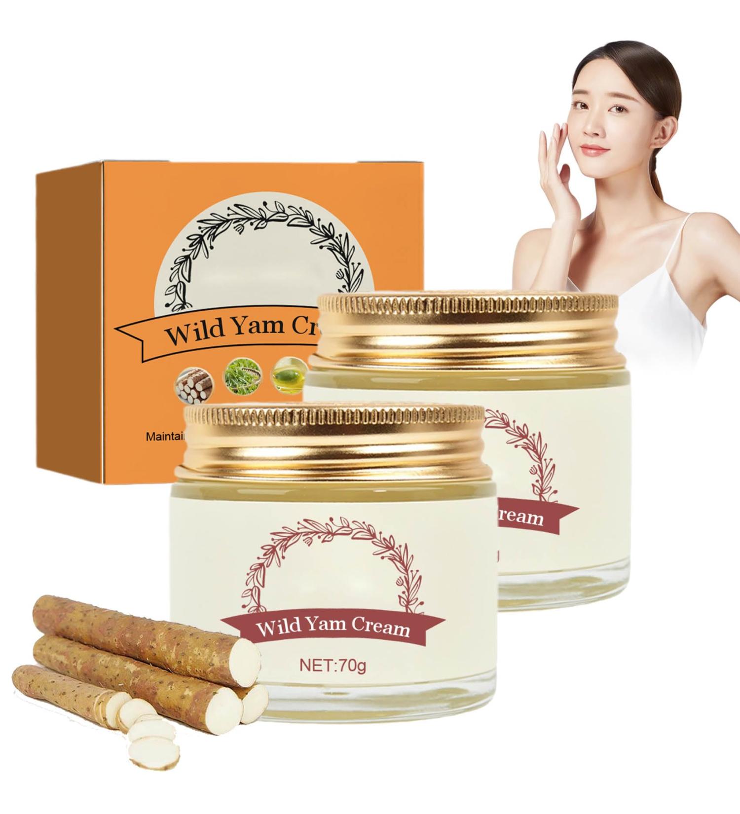 YeeKeniO Wild Yam Cream for Hormone Balance Wild Yam Wild Yam Cream Anna's Wild Yam Cream Organic Wild Yam Cream for Women Promoting Perimenopause & Menopause Support (2PCS) - Buy Online on GoSupps.com