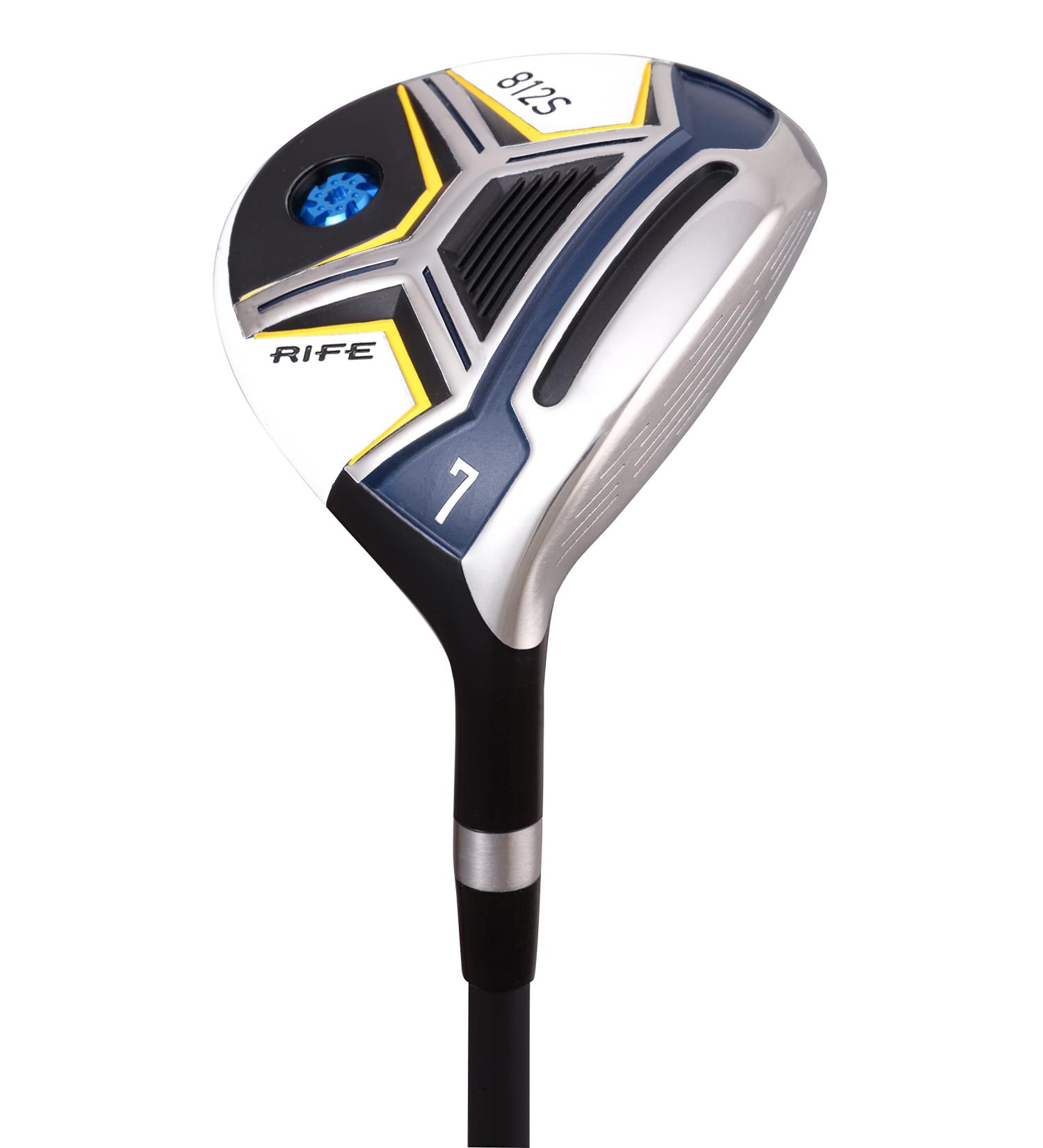 Rife Golf Men's 812s Offset 7 Wood Club - Right Handed Regular Flex with Black Pro Velvet Grips - Buy Online on GoSupps.com