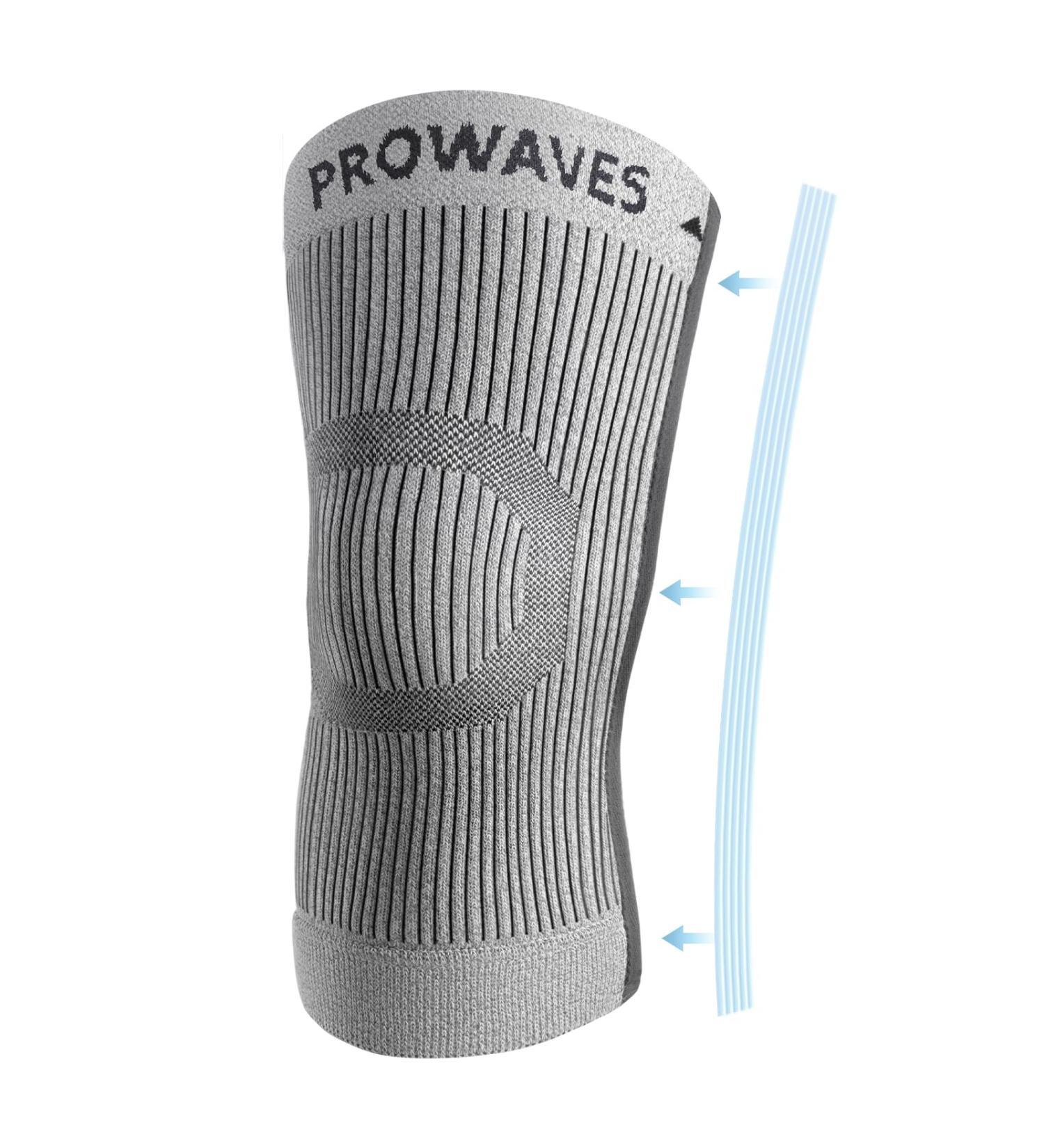 Prowaves Kniebandage f r M nner & Frauen - Sport-Kniebandage mit seitlichen Stabilatoren - Meniskus & Arthritis Unterst tzung | S 1 St ck - Internationaler Versand verf gbar - Buy Online on GoSupps.com