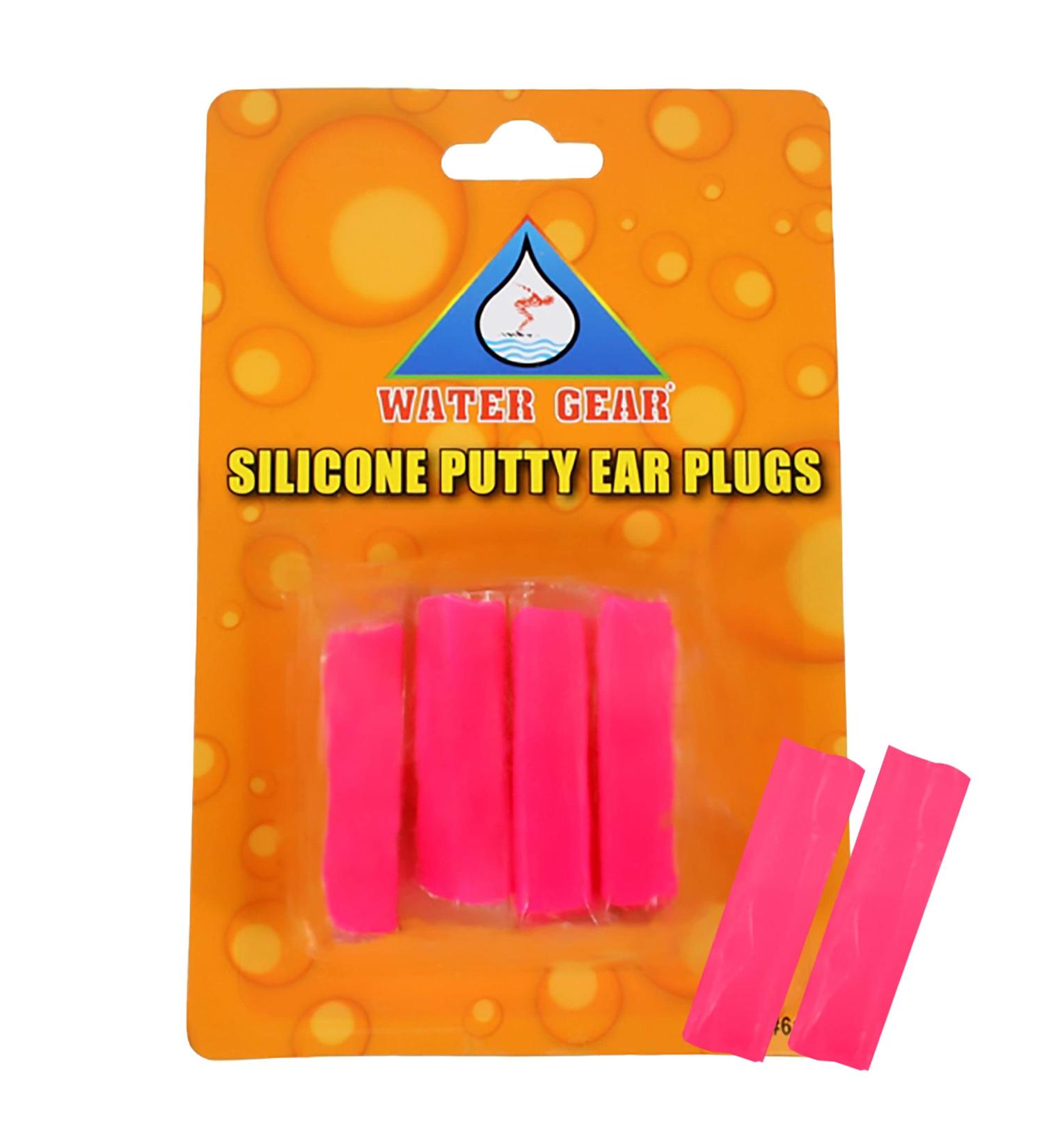 Water Gear Red Silicone Ear Plugs - Moldable Protection for Swimming and Noise Reduction - Buy Online on GoSupps.com