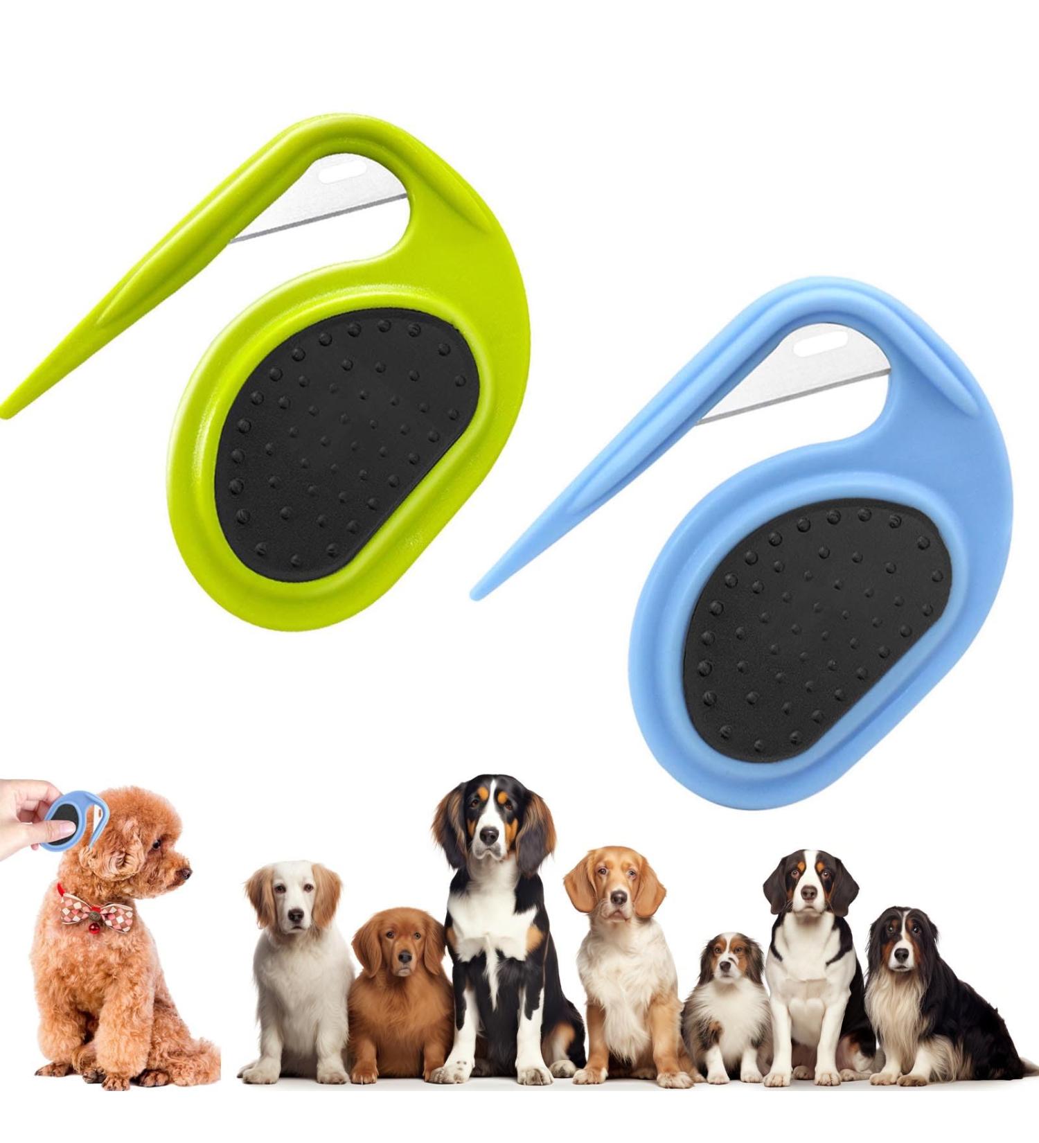 Effective Remove the Knot Comb for Cats & Dogs | Pet Dematting Combs (2PCS-D) - Eliminate Knots & Tangles Easily! - Buy Online on GoSupps.com