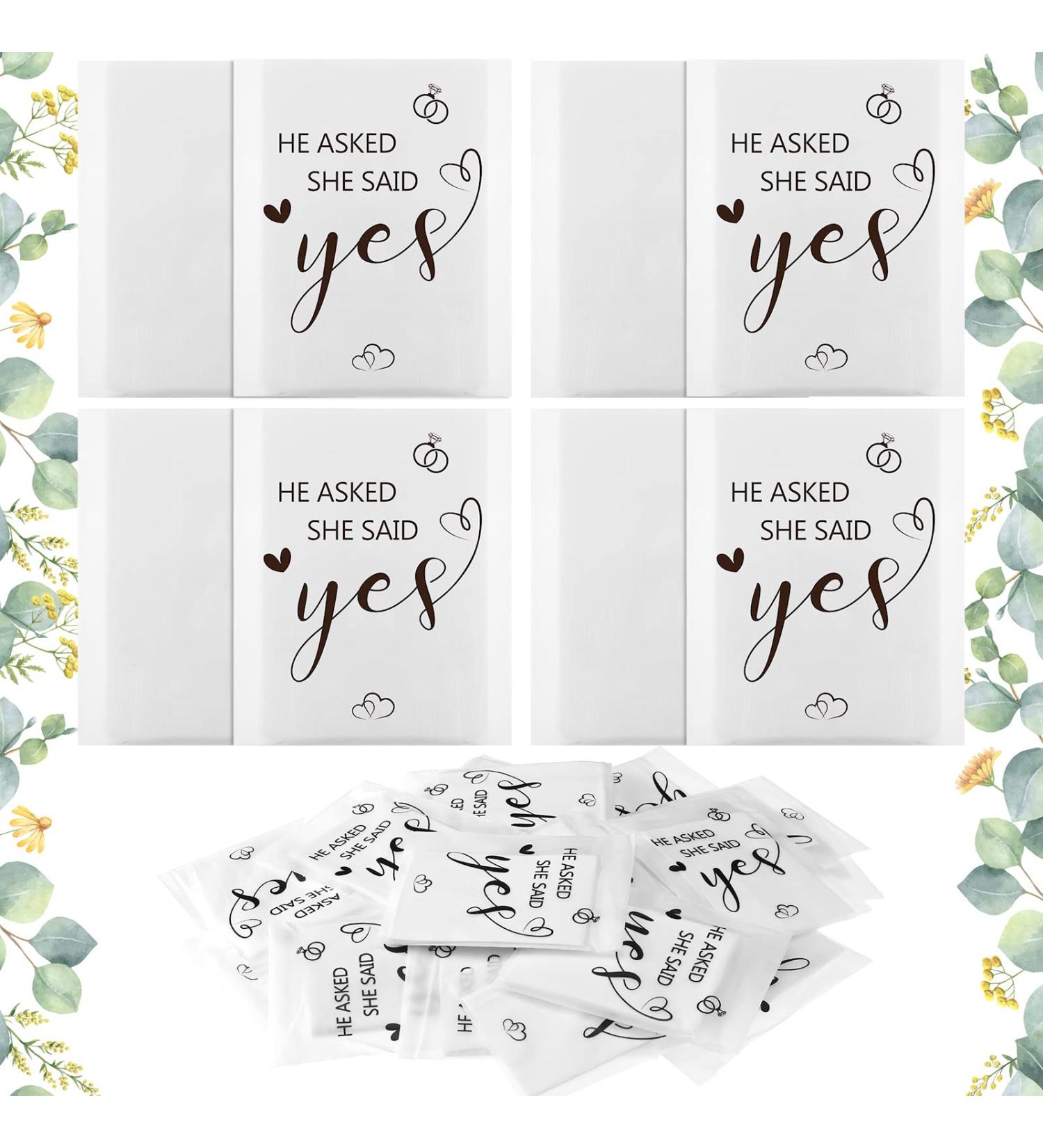 60 Pack Wedding Tissues - 3 Ply Facial Tissues for Guests - Travel Size Bulk Packs - Perfect for Welcome Bags & Gifts - Bride and Groom Mother Daughter Design - Buy Online on GoSupps.com