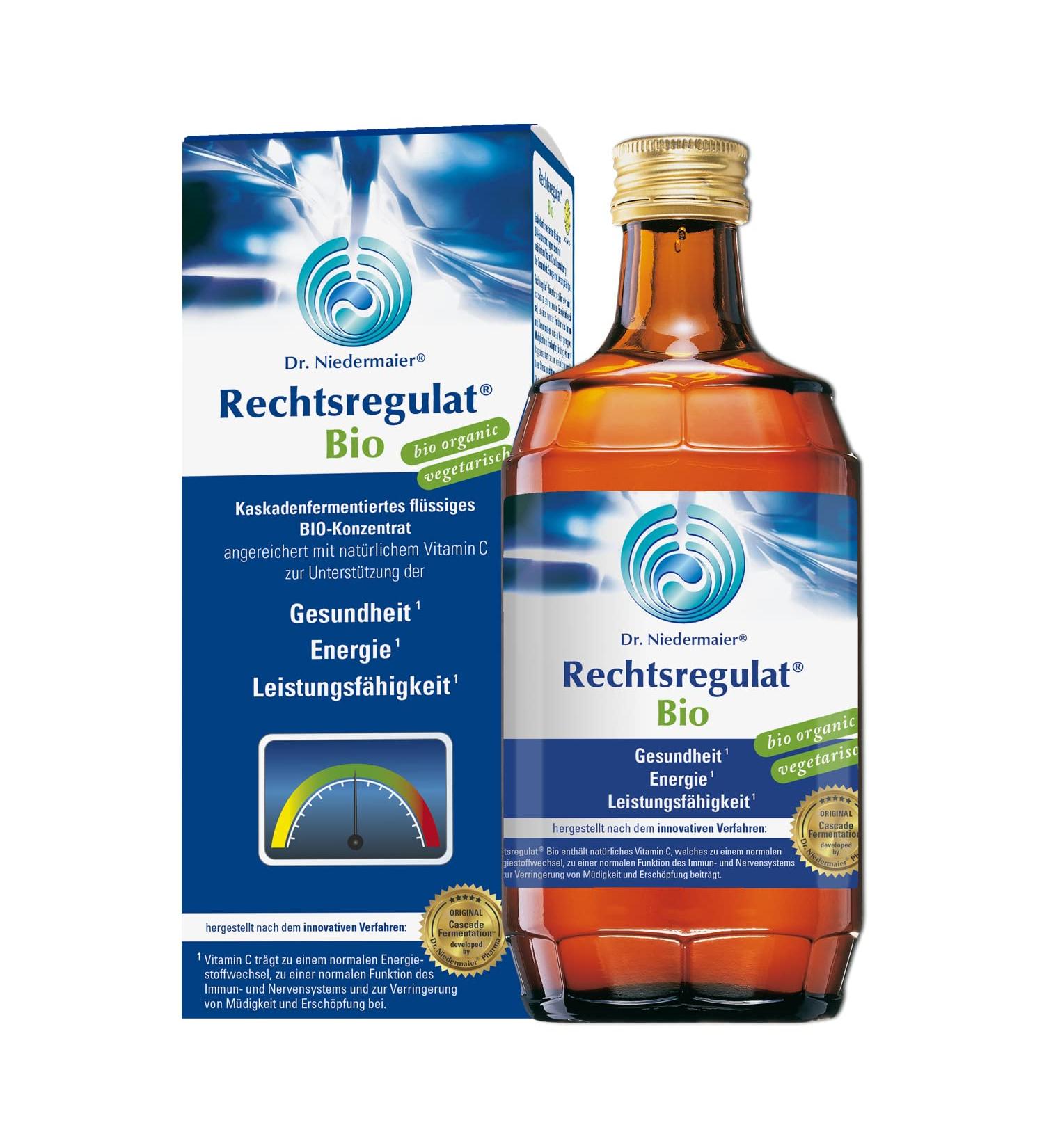 Dr. Niedermaier Rechtsregulat Bio I - Natural Vitamin C & Fermented Enzymes for Immune Support - 12x350ml Pack | International Shipping Available - Buy Online on GoSupps.com