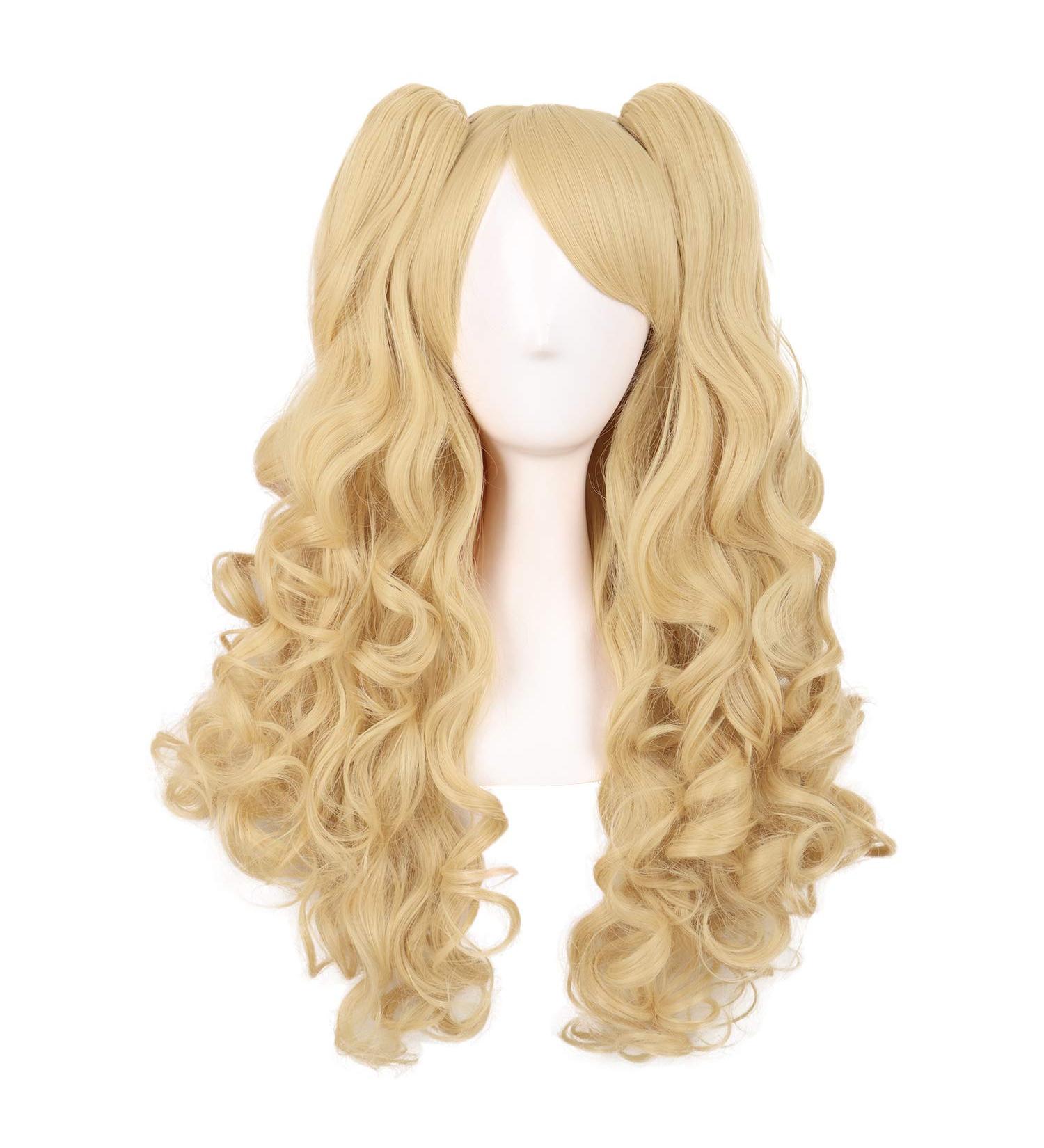 Buy MapofBeauty 28 inch Long Curly Orange Yellow Lolita Wig - Perfect for Cosplay & Costume - Buy Online on GoSupps.com