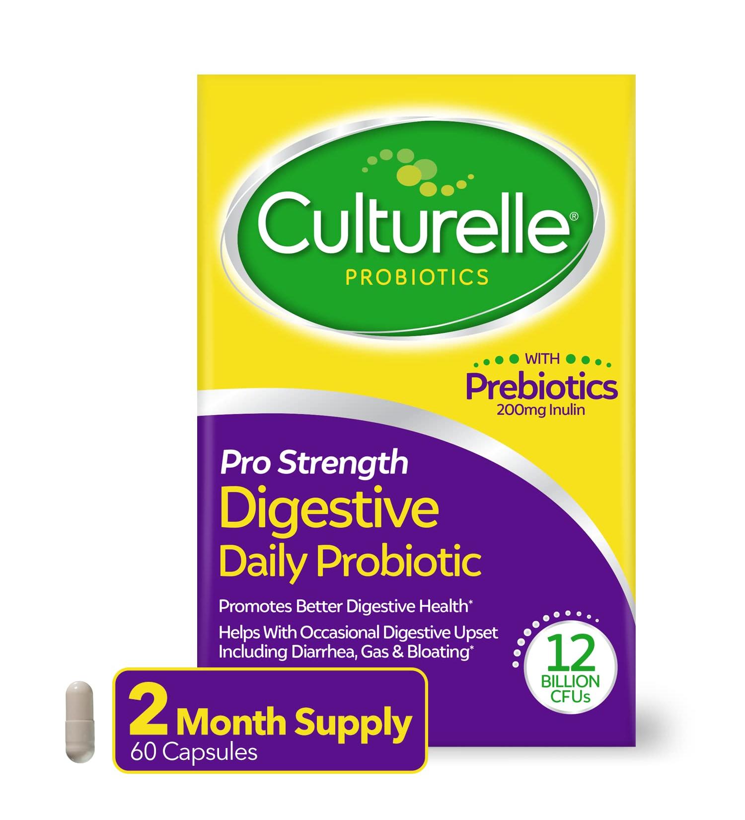 Culturelle Daily Probiotic - 60 Capsules for Digestive Health - Buy Online on GoSupps.com