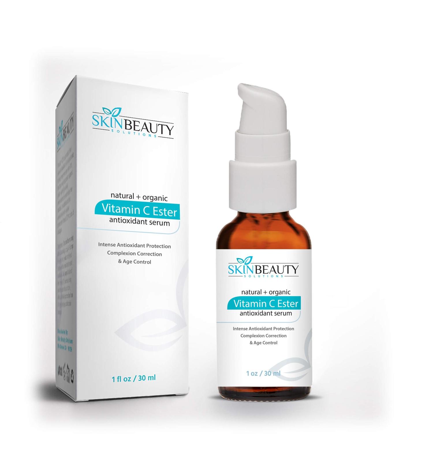 Buy 1oz Vitamin C Ester Serum for Skin Lightening Wrinkles & Acne - 30ml - Buy Online on GoSupps.com
