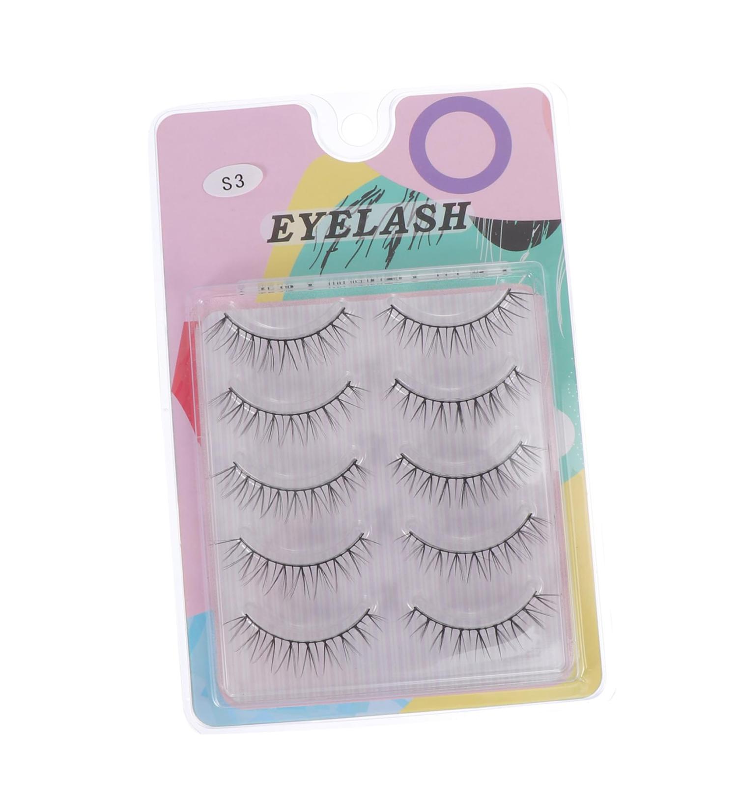 minkissy 5 Pairs Fake Eyelashes Artificial Eyelashes Eyelash Decoration Fake Lashes False Eyelashes Chic Eyelash Decor Artificial Fiber Lash Girl Cosmetics Women Makeup Lash Eyes Decorate - Buy Online on GoSupps.com