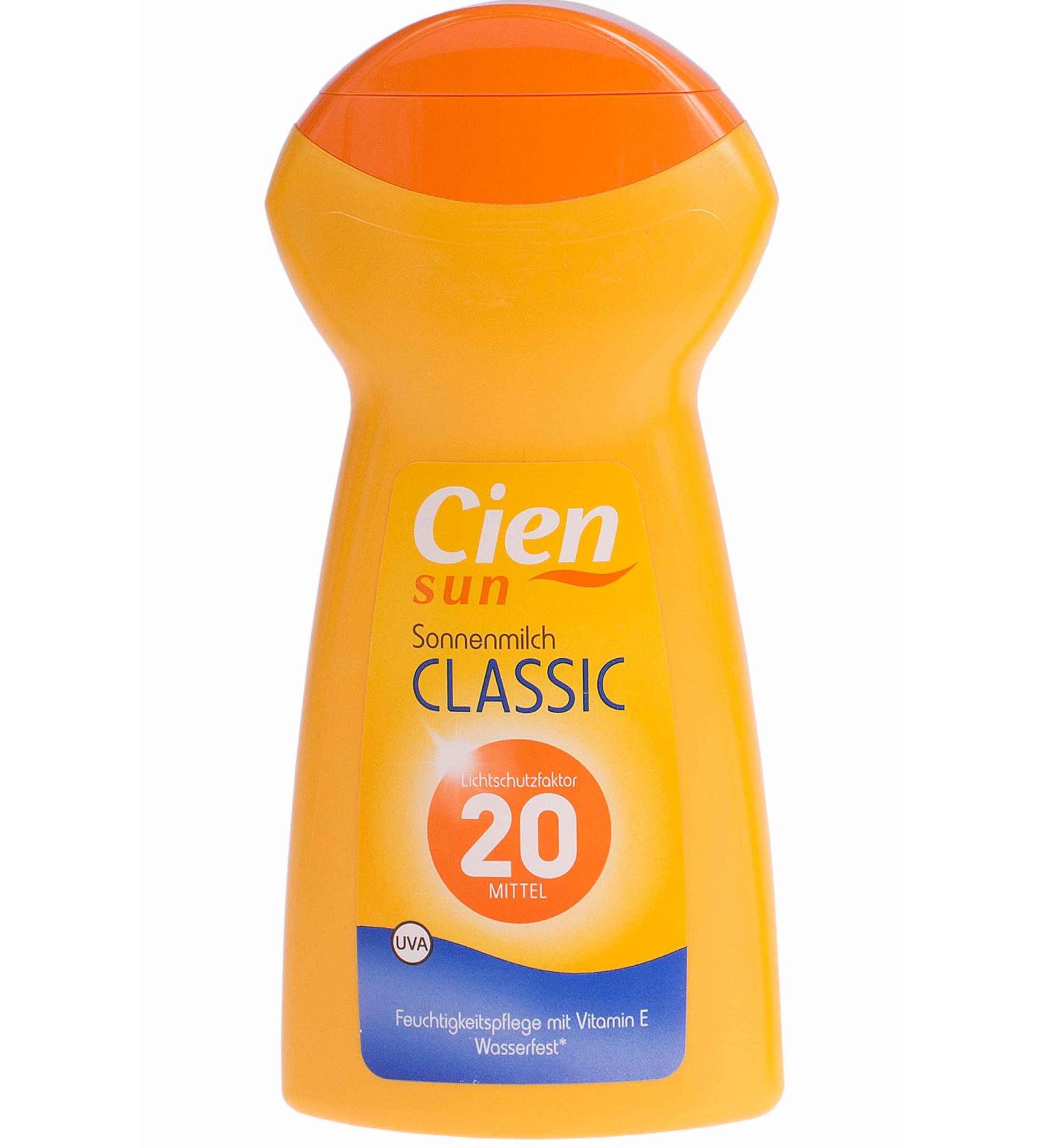 Cien Sun Classic Sun Milk SPF 20 - Made in Germany | 250ml | Buy Internationally - Buy Online on GoSupps.com