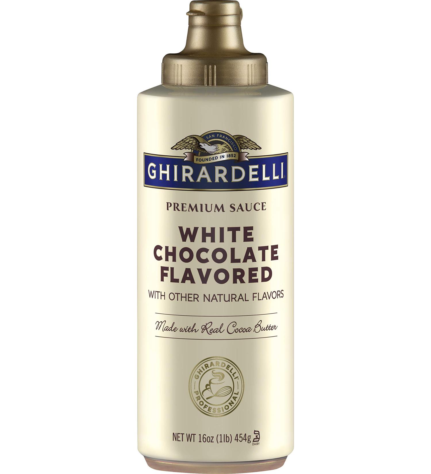 Ghirardelli Premium Sauce White Chocolate Flavored 16 oz Squeeze Bottle