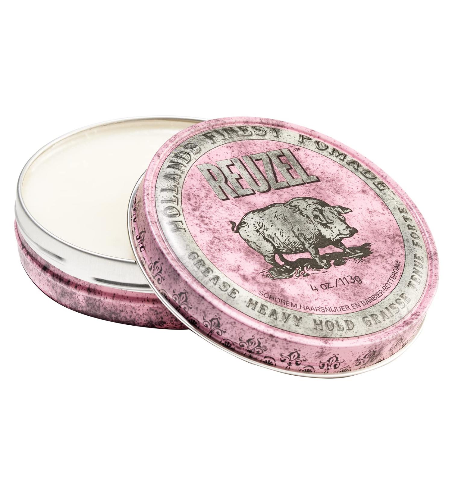 Reuzel Styling Pink Pomade Grease Heavy Hold 1 Pack (1 x 113 g) - Buy Online on GoSupps.com