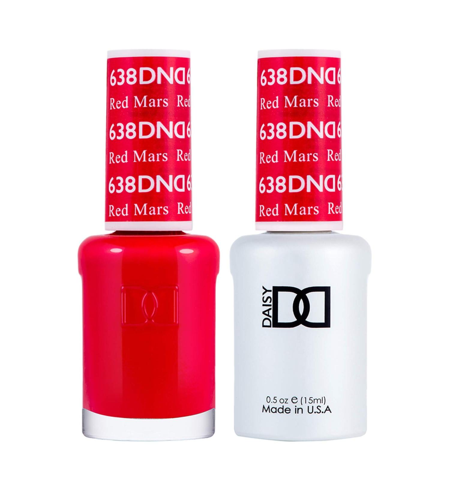 DND Duo Gel & Nail Polish Set - Red Mars 638-2x15ml