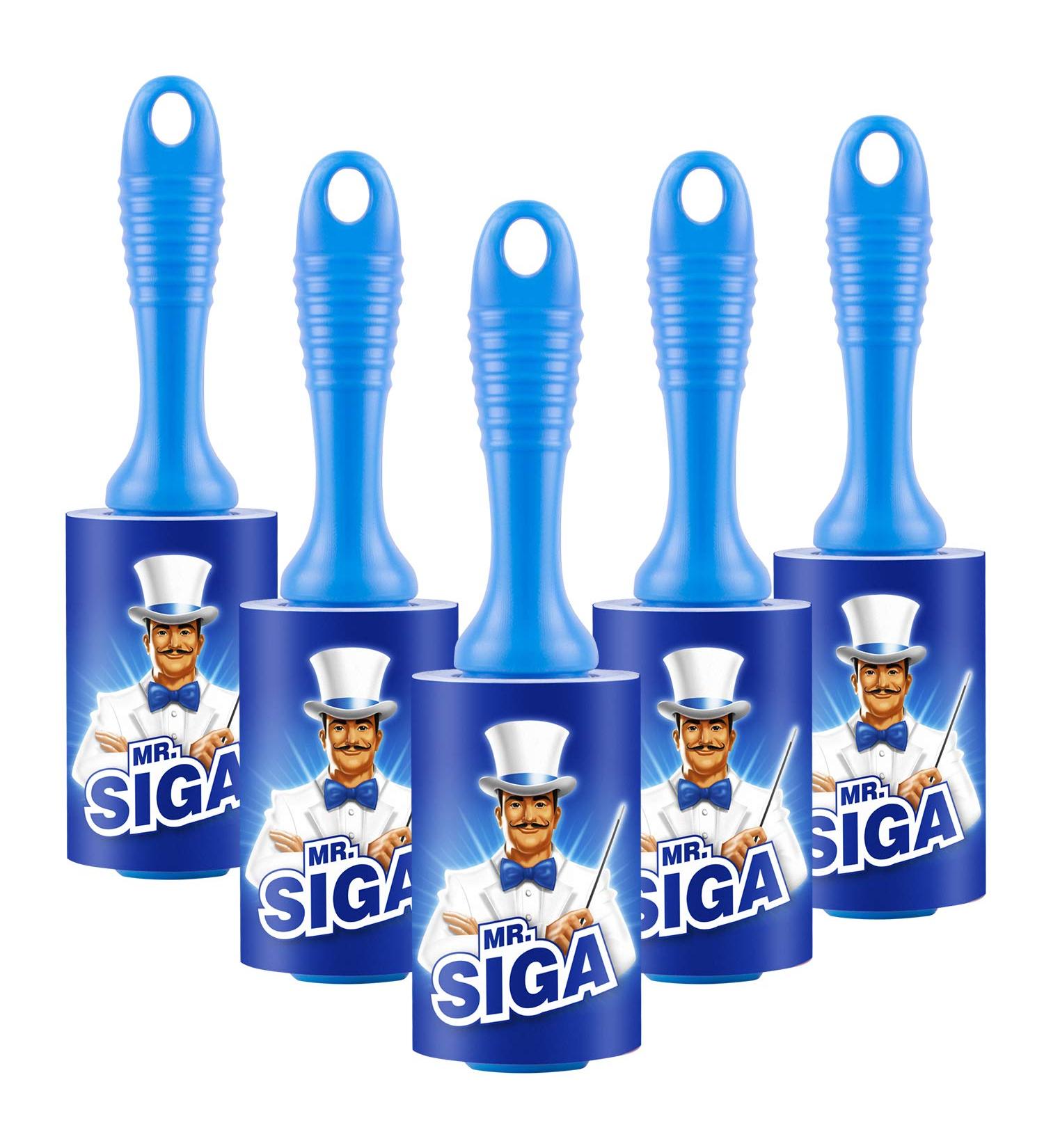 MR.SIGA Extra Sticky Lint Roller 5-Pack - Pet Hair Remover, 450 Sheets - Buy Online on GoSupps.com