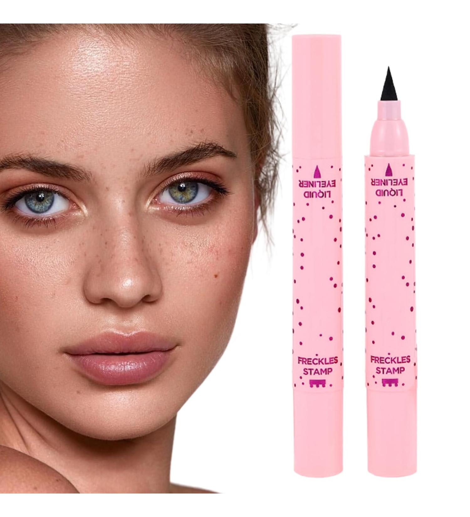 Waterproof Freckles Makeup Dot PenBeauty Waterproof 2in1 Fake Freckles Stamp Eyeliner For Makeup Enhancement Natural Look 02 - Buy Online on GoSupps.com