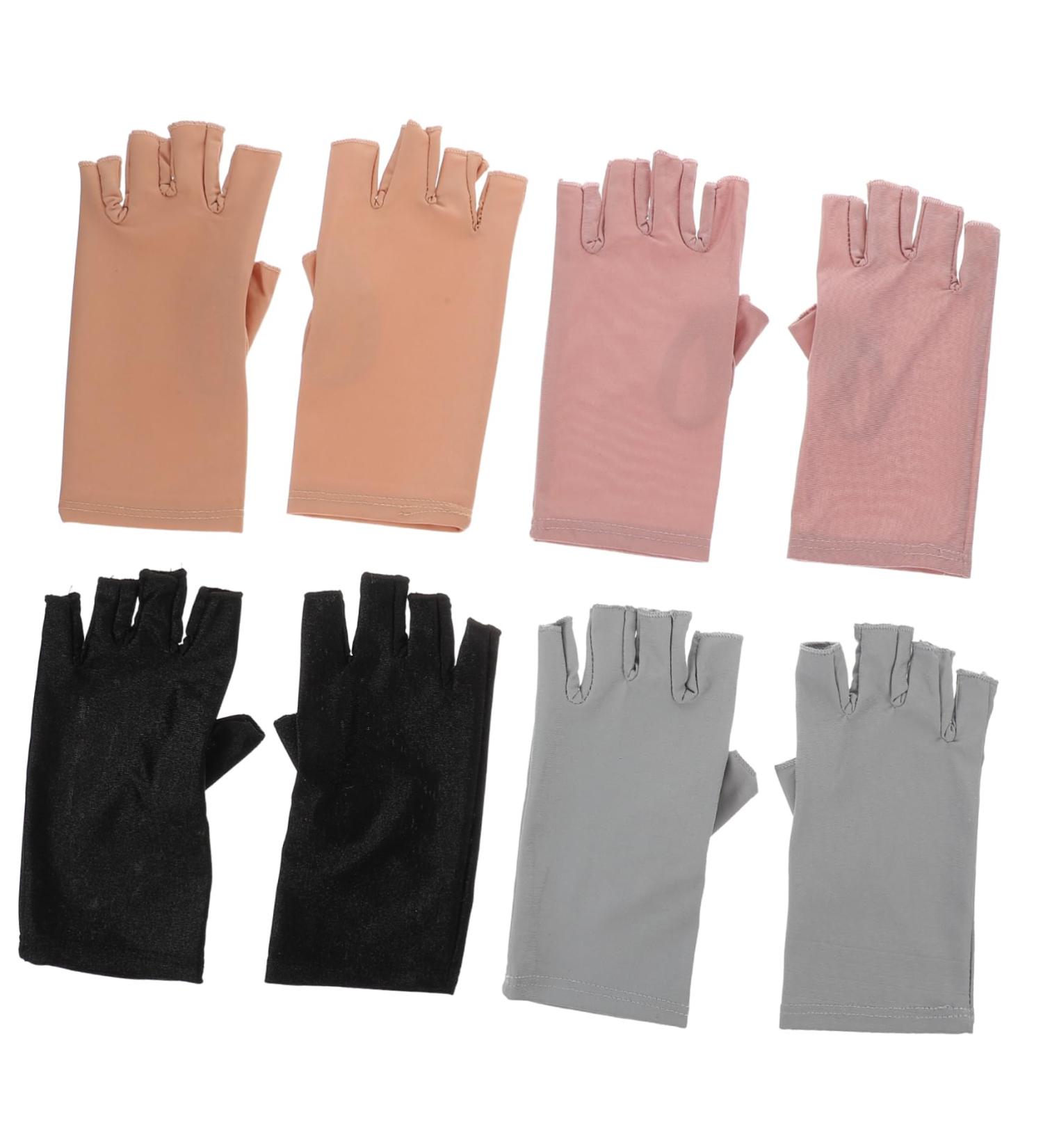 Beavorty 4 Pairs Manicure Half Finger Gloves Nail Uv Protection Gloves for Women Uv Gloves for Nail Women Nail Art Gloves Nail Art Uv Gloves Sunshade Gloves Women's Spandex Electric Car - Buy Online on GoSupps.com